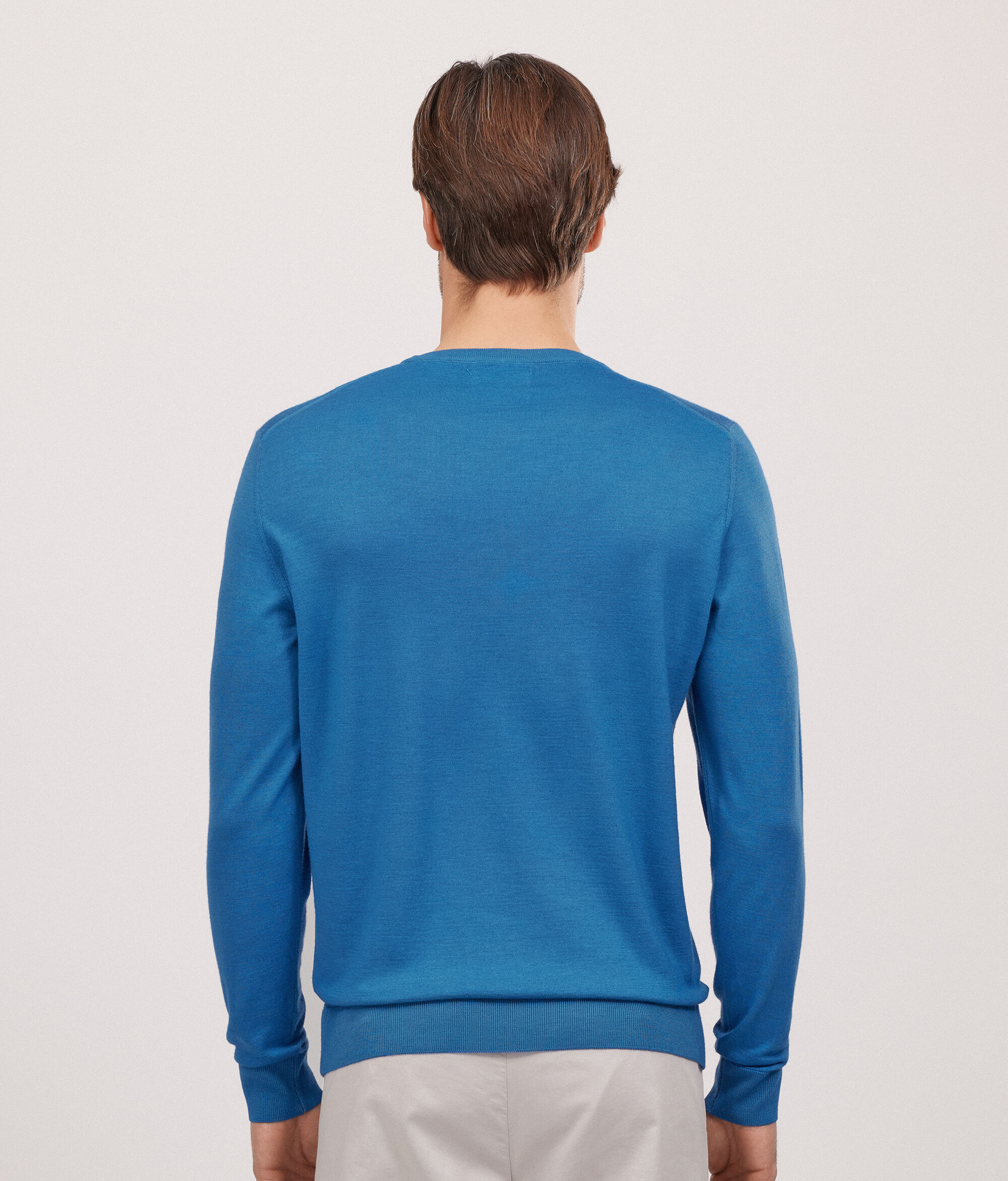 Pull homme en cachemire ultra-fin à col rond