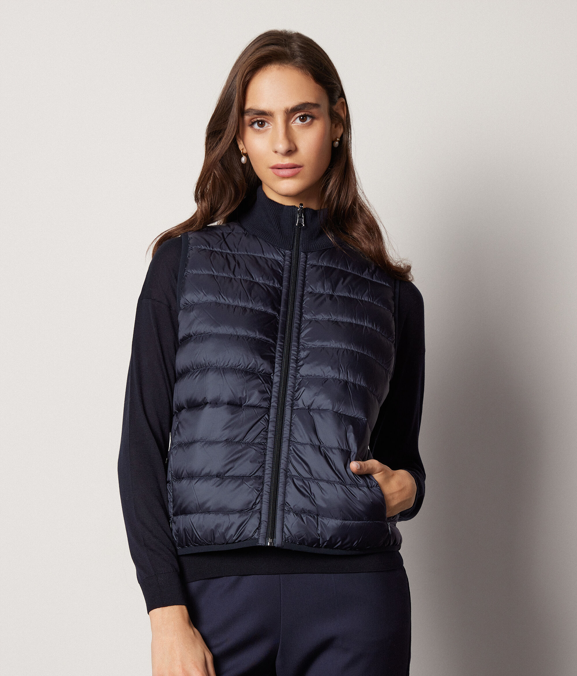Reversible Cashmere Down Vest
