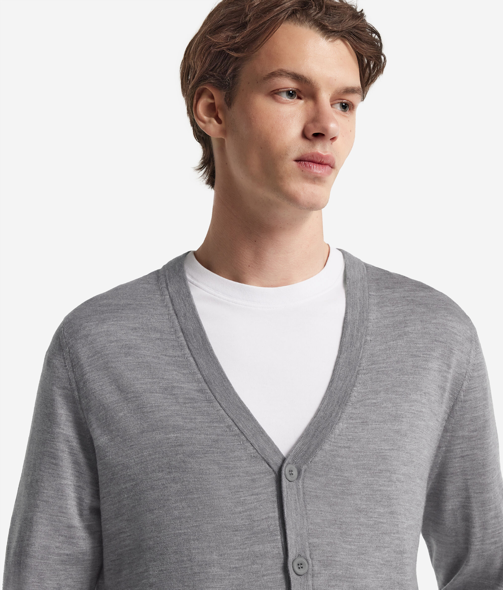 Cashmere Cardigan with Buttons