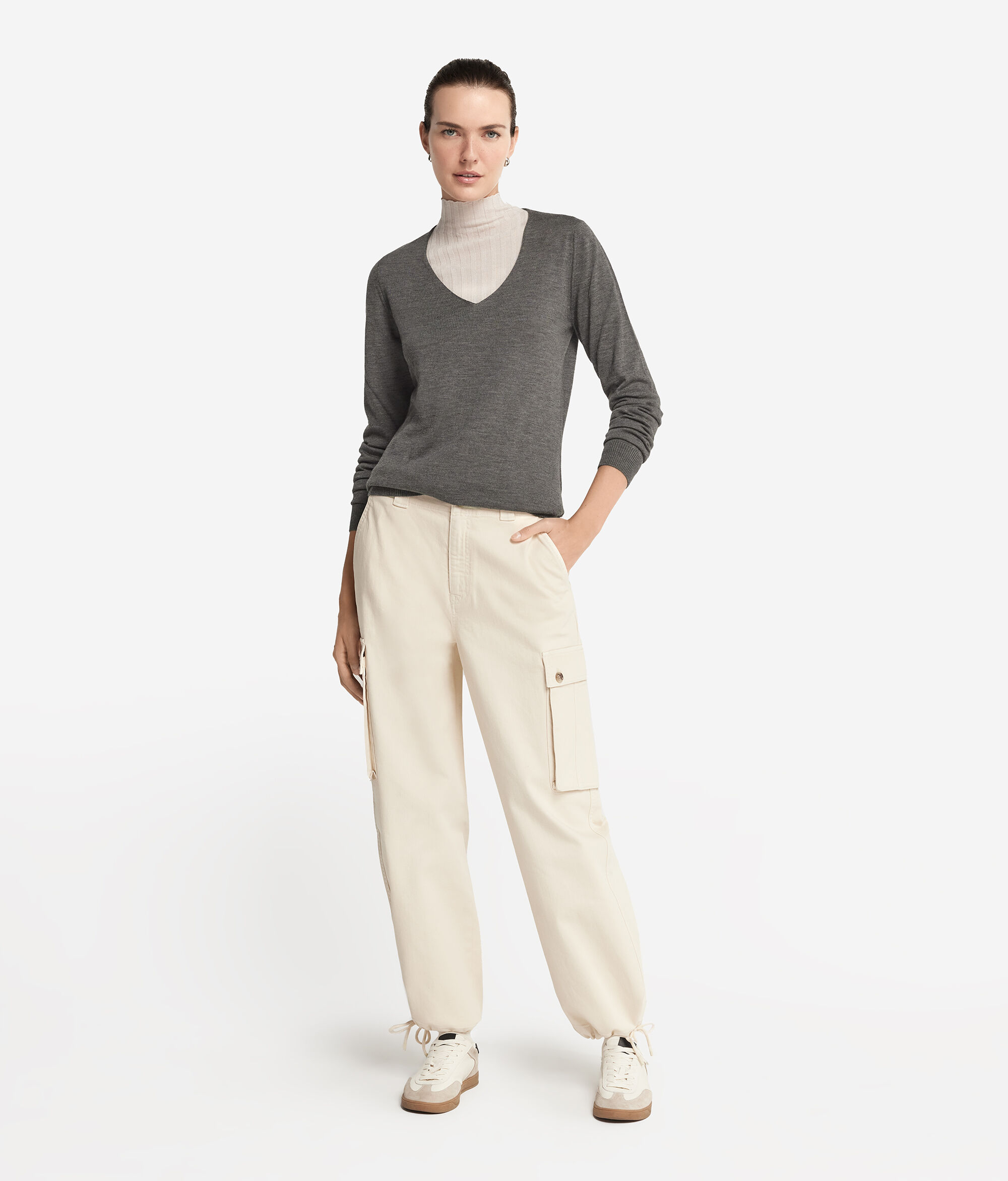 Maglia Scollo V in Cashmere Ultrafine