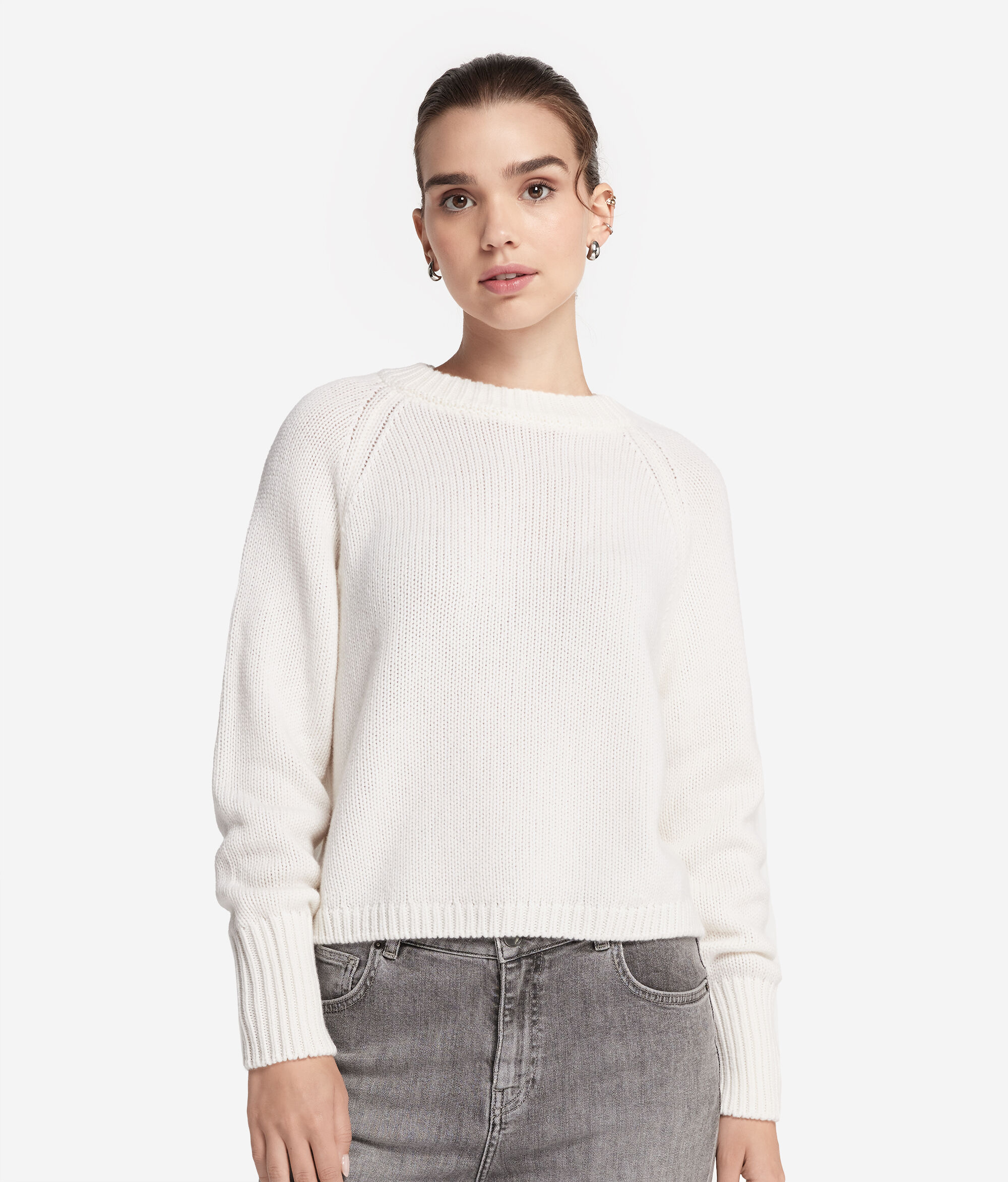 Cashmere Tricot Crewneck Sweater
