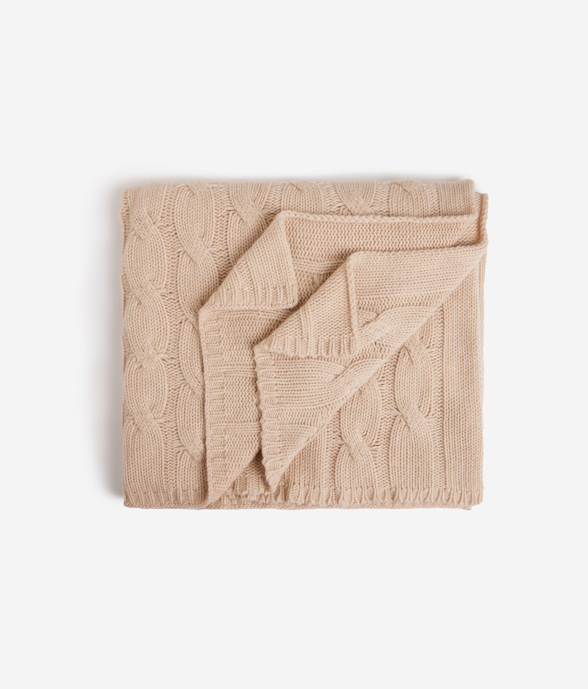 Coperta in Cashmere Trecce