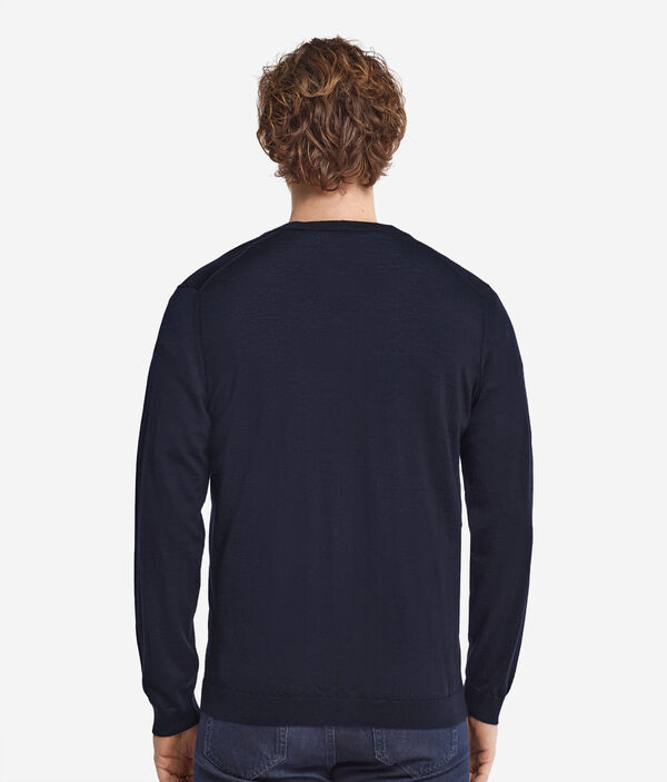 Metal-Button Wool & Cashmere Cardigan