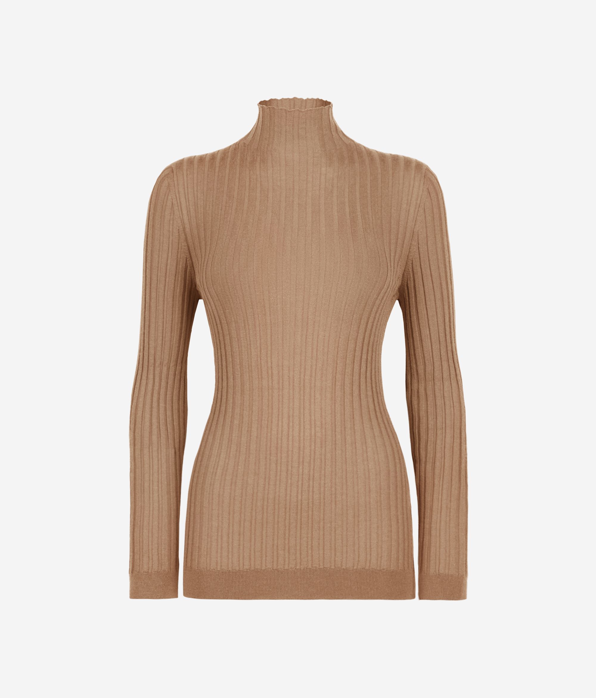 Flat-Rib Ultrafine Cashmere Turtleneck Jumper
