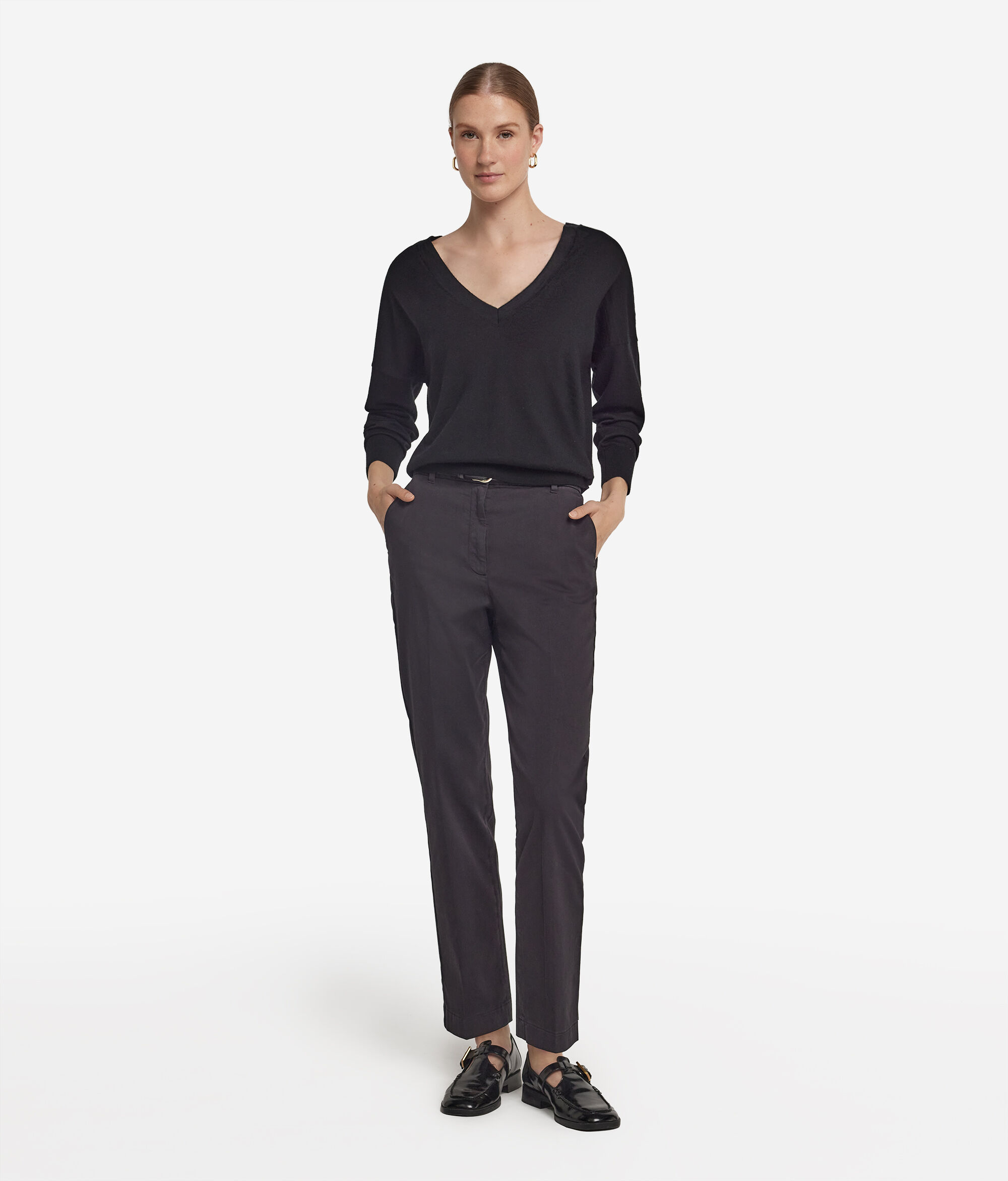Ultrafine Cashmere Double V-Neck Jumper