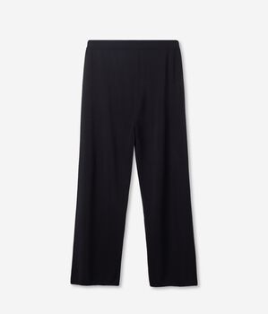 Silk and Cotton Palazzo Trousers