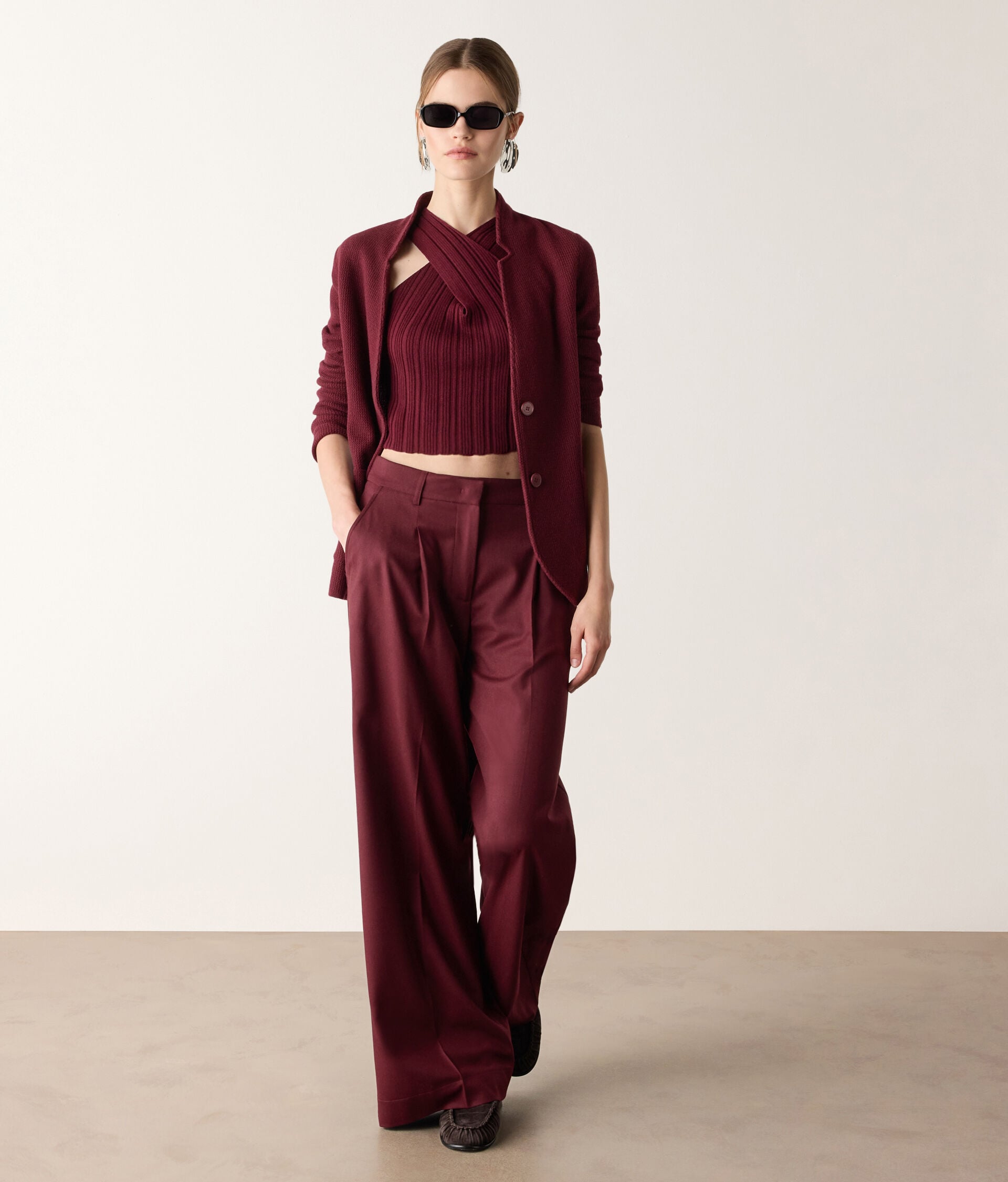 Ribbed wool top