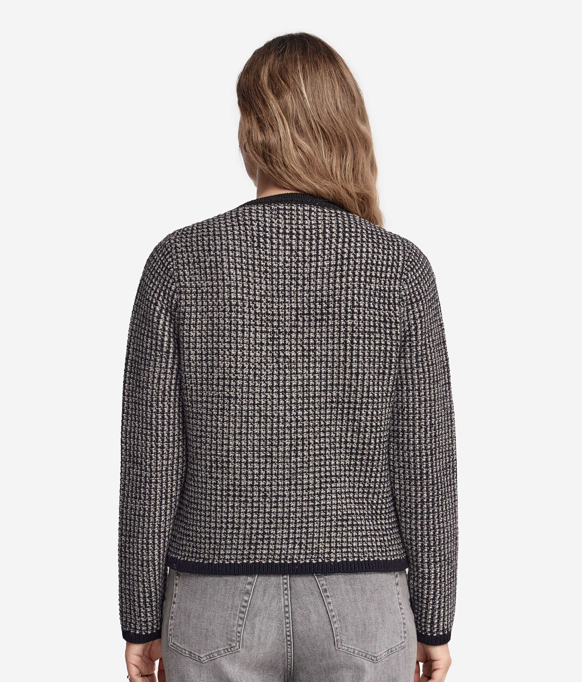 Wool Round-Neck Jacket