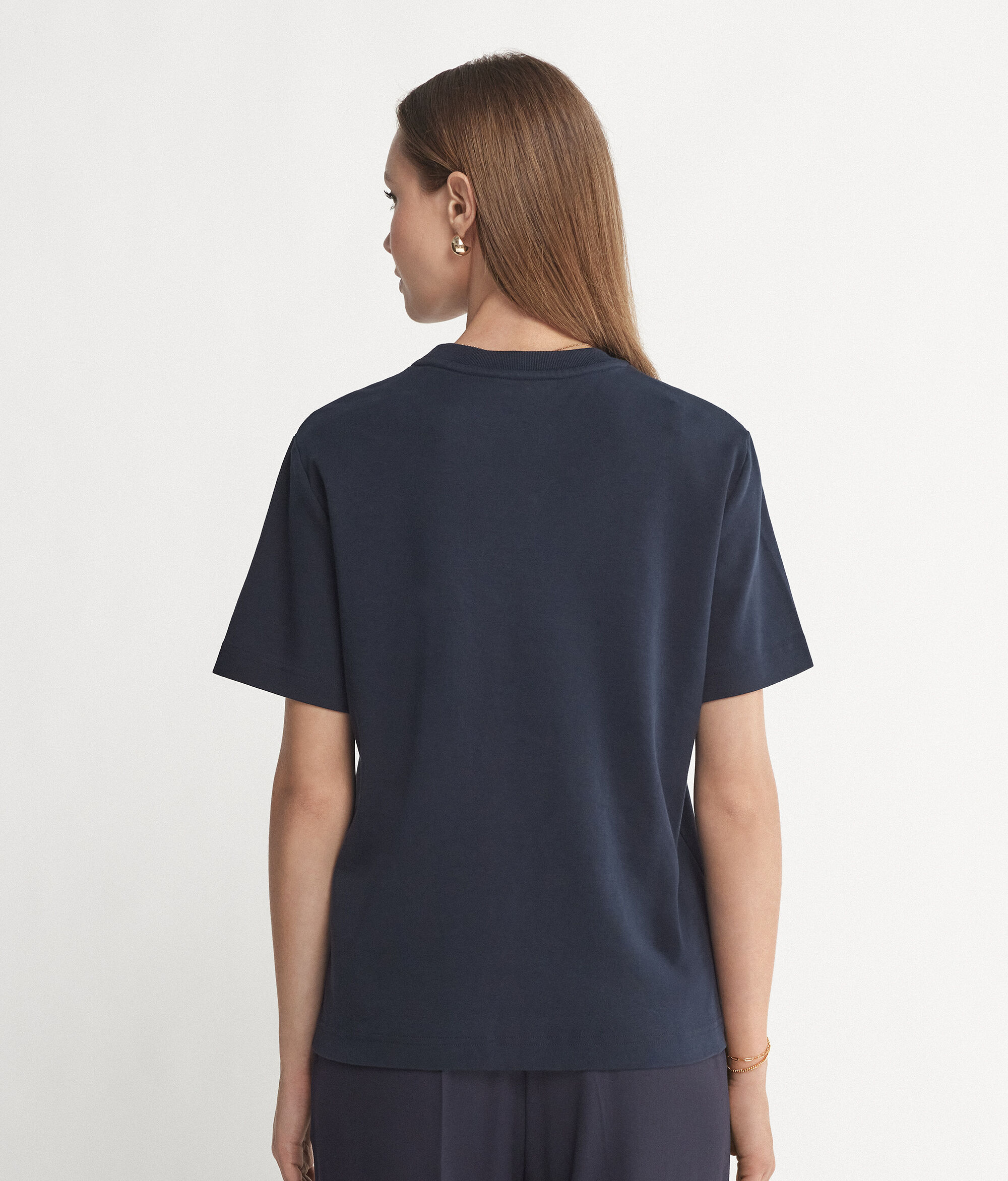 T-Shirt Girocollo in Cotone