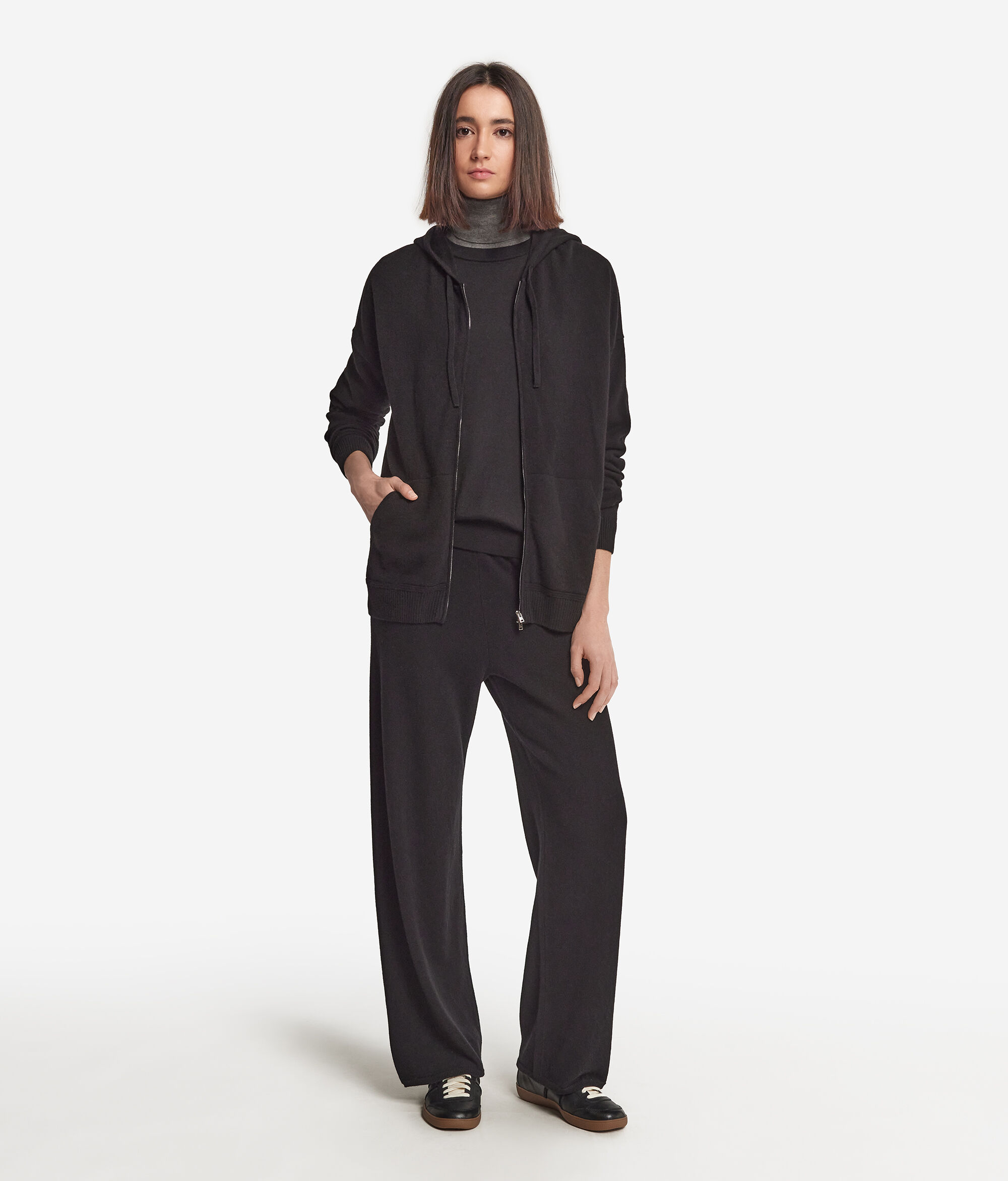 Sweatshirt aus Kaschmir Ultrasoft mit Kapuze