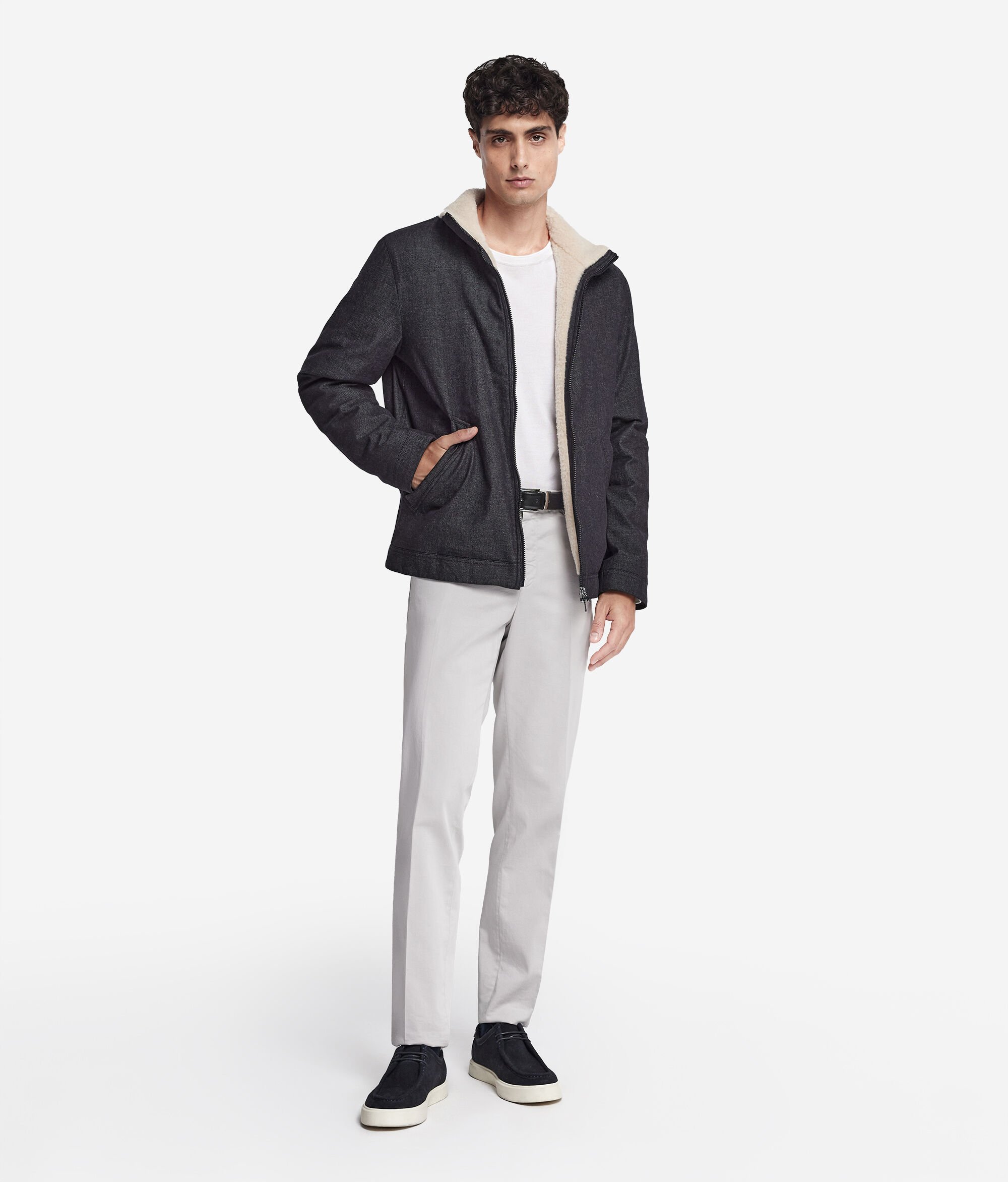 Giubbino Denim in Cashmere