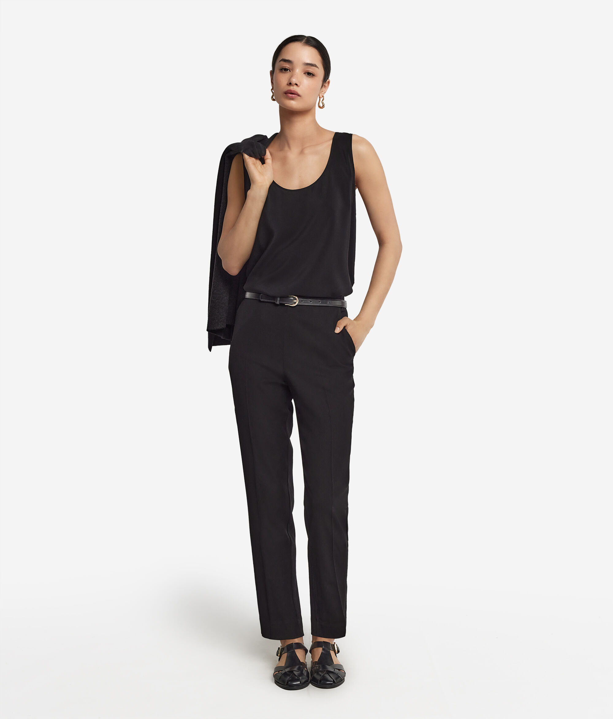 Wide-Neck Silk Camisole