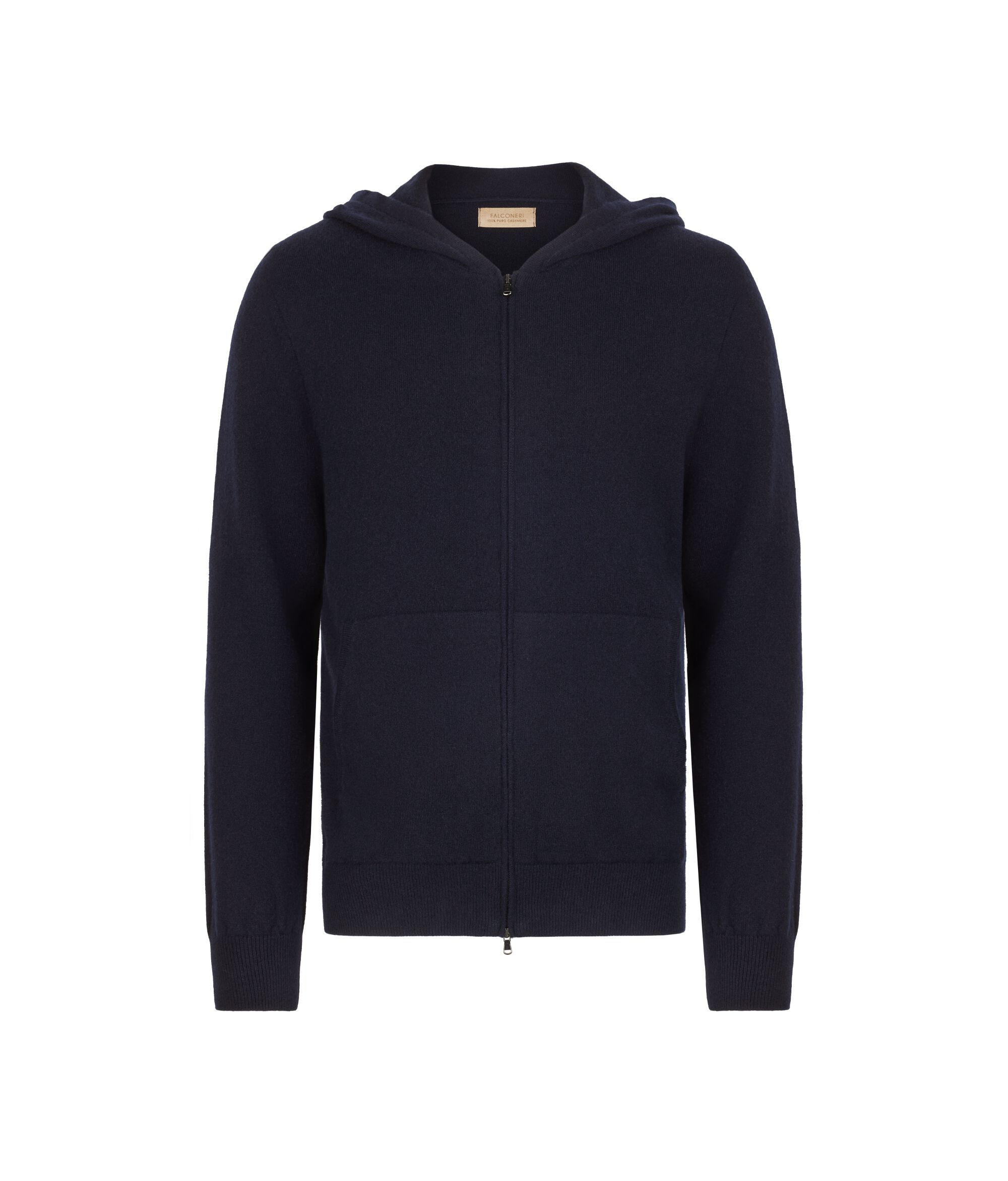 Felpa con zip in Cashmere Ultrasoft