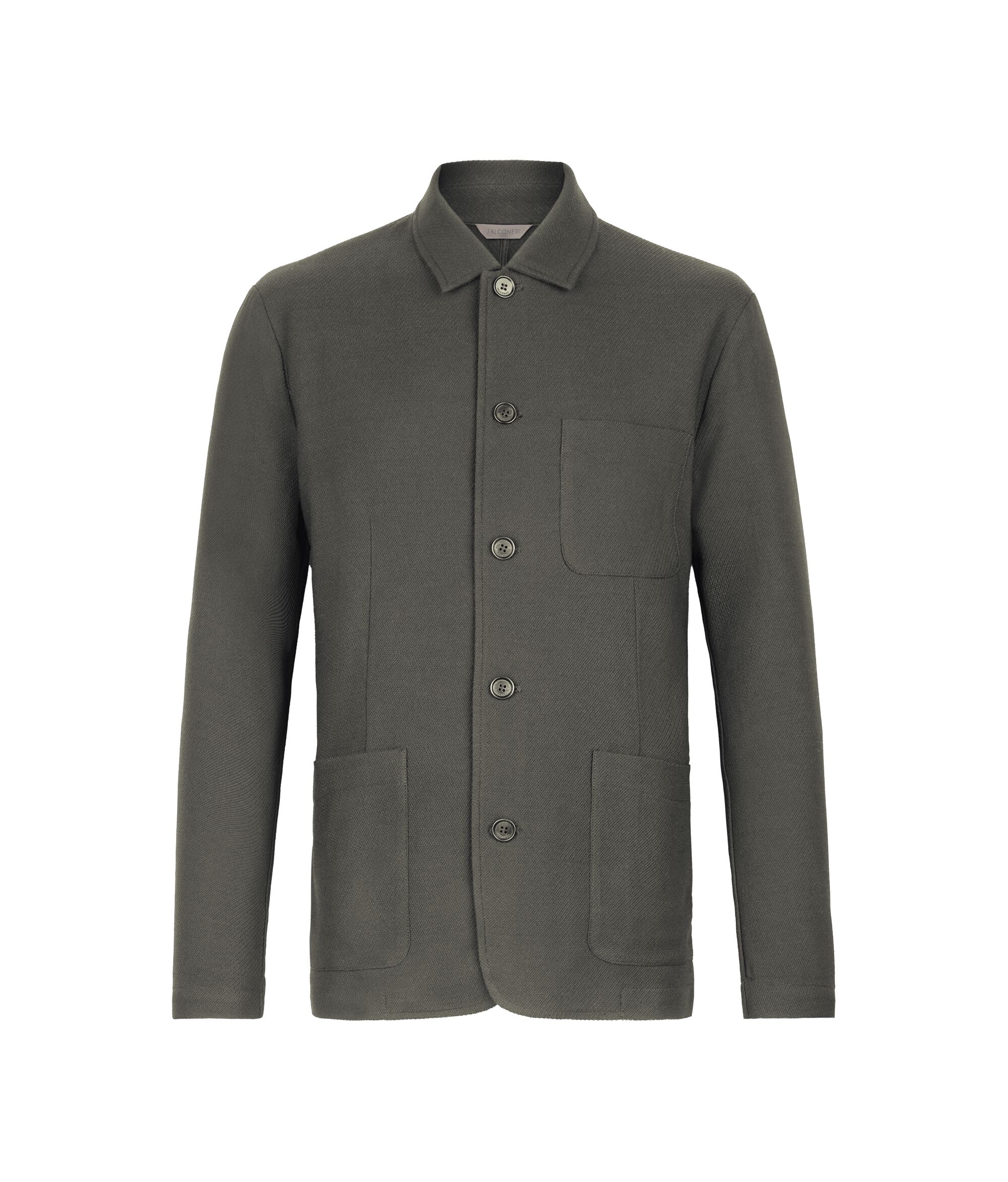 Veste à revers en laine