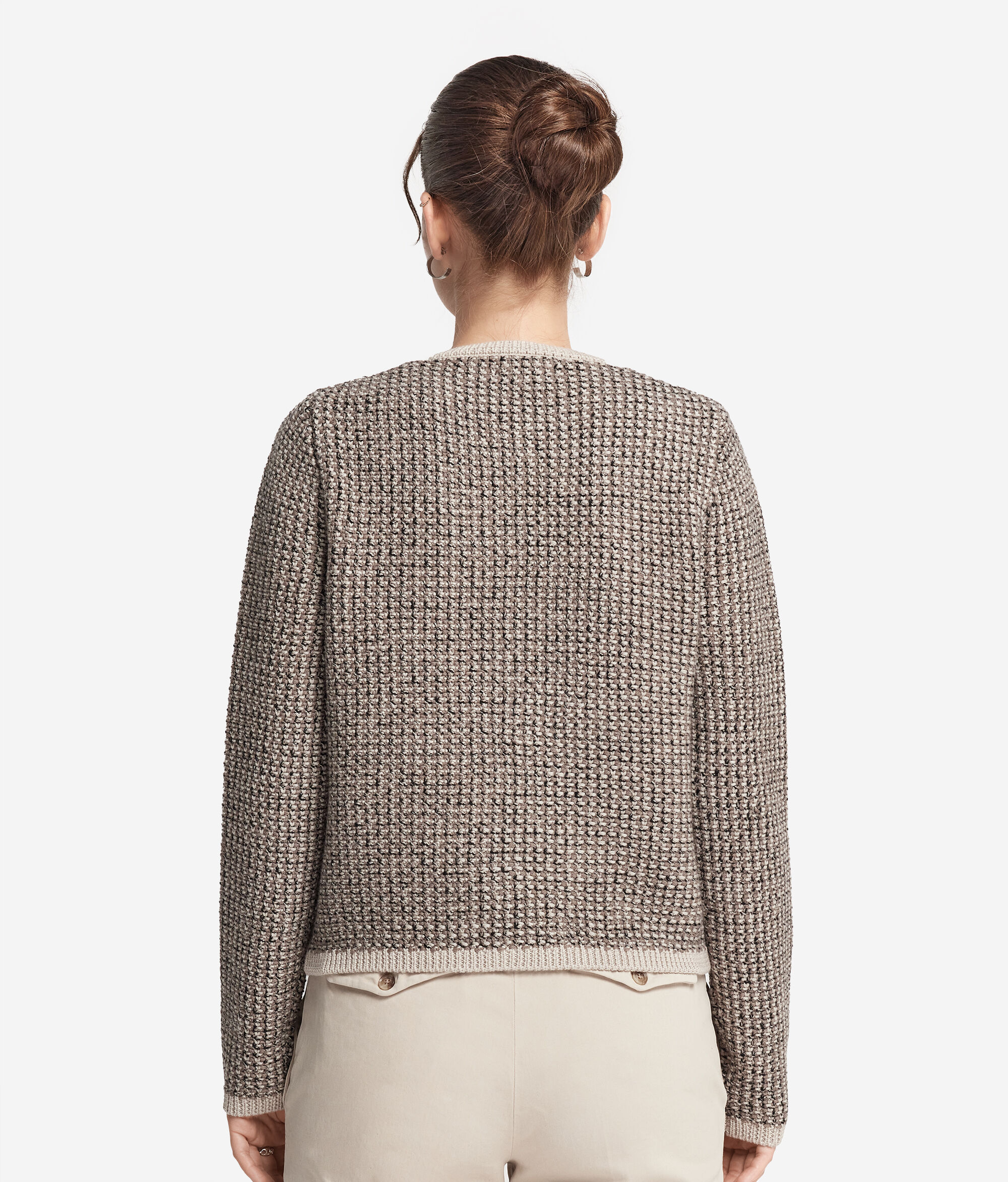 Wool Round-Neck Jacket
