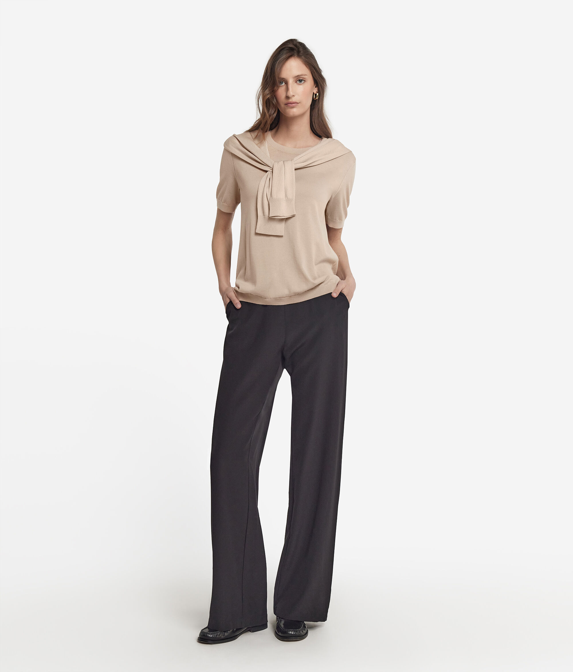 Pamučna majica s kružnim ovratnikom Fresh