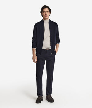 Cardigan mit durchgehendem Reißverschluss aus Kaschmir Ultrasoft