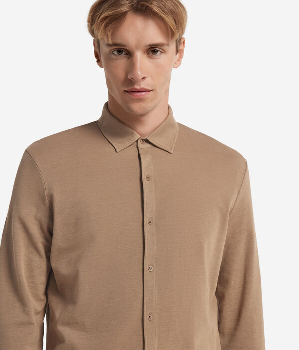 Рубашка из шелка и хлопка