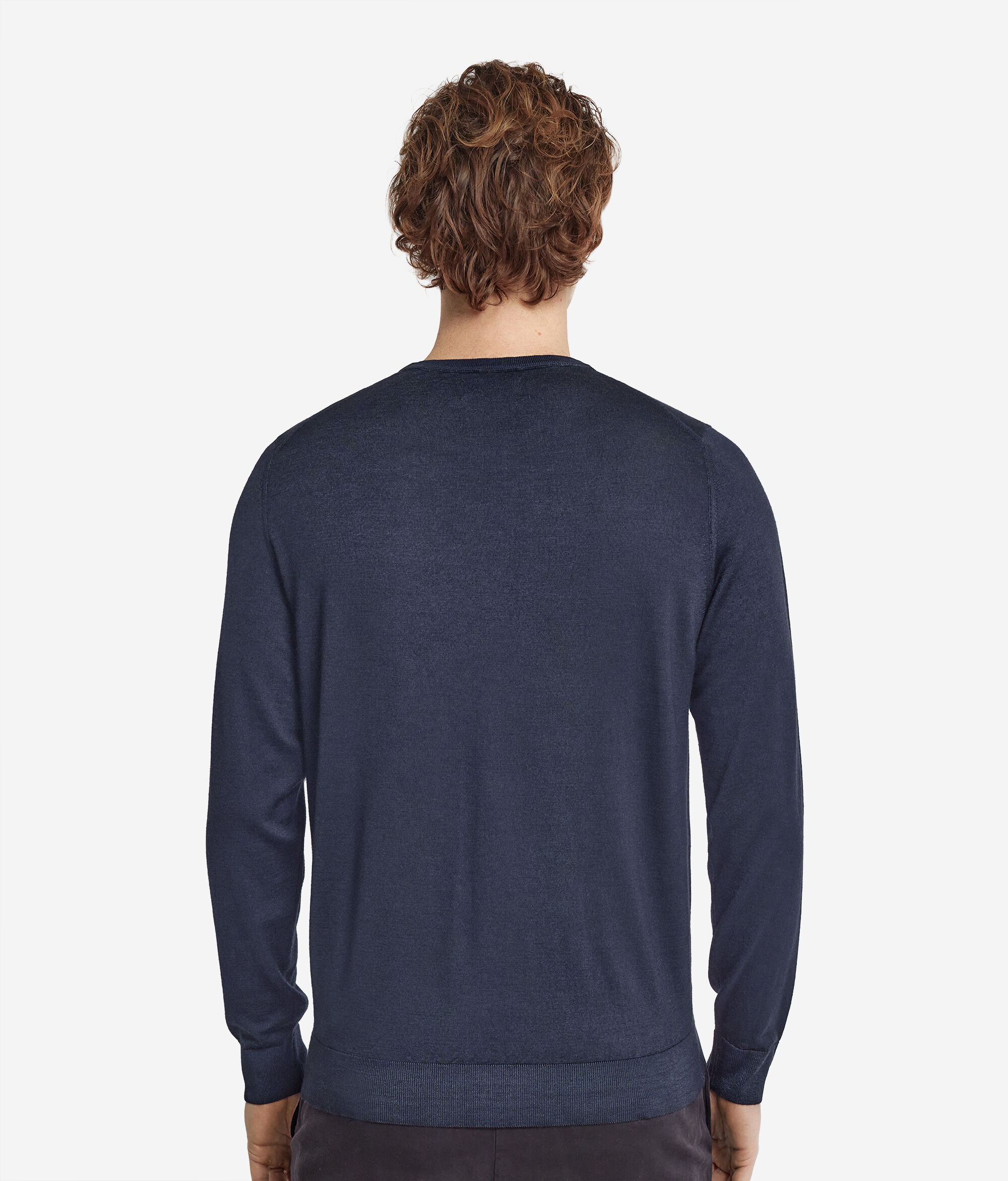 Camisola com Decote Redondo em Ultrafine Cashmere