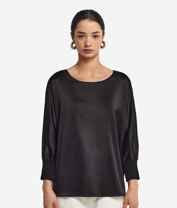 Блуза из атласного шелка