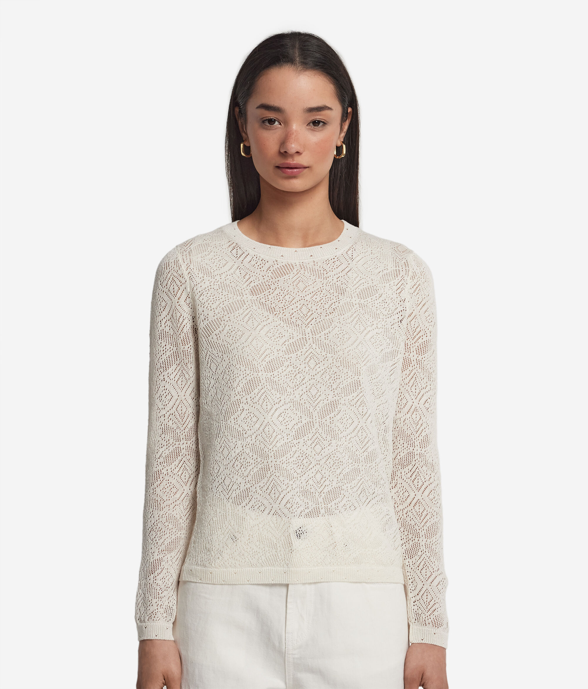 Lace Stitch Openwork Top