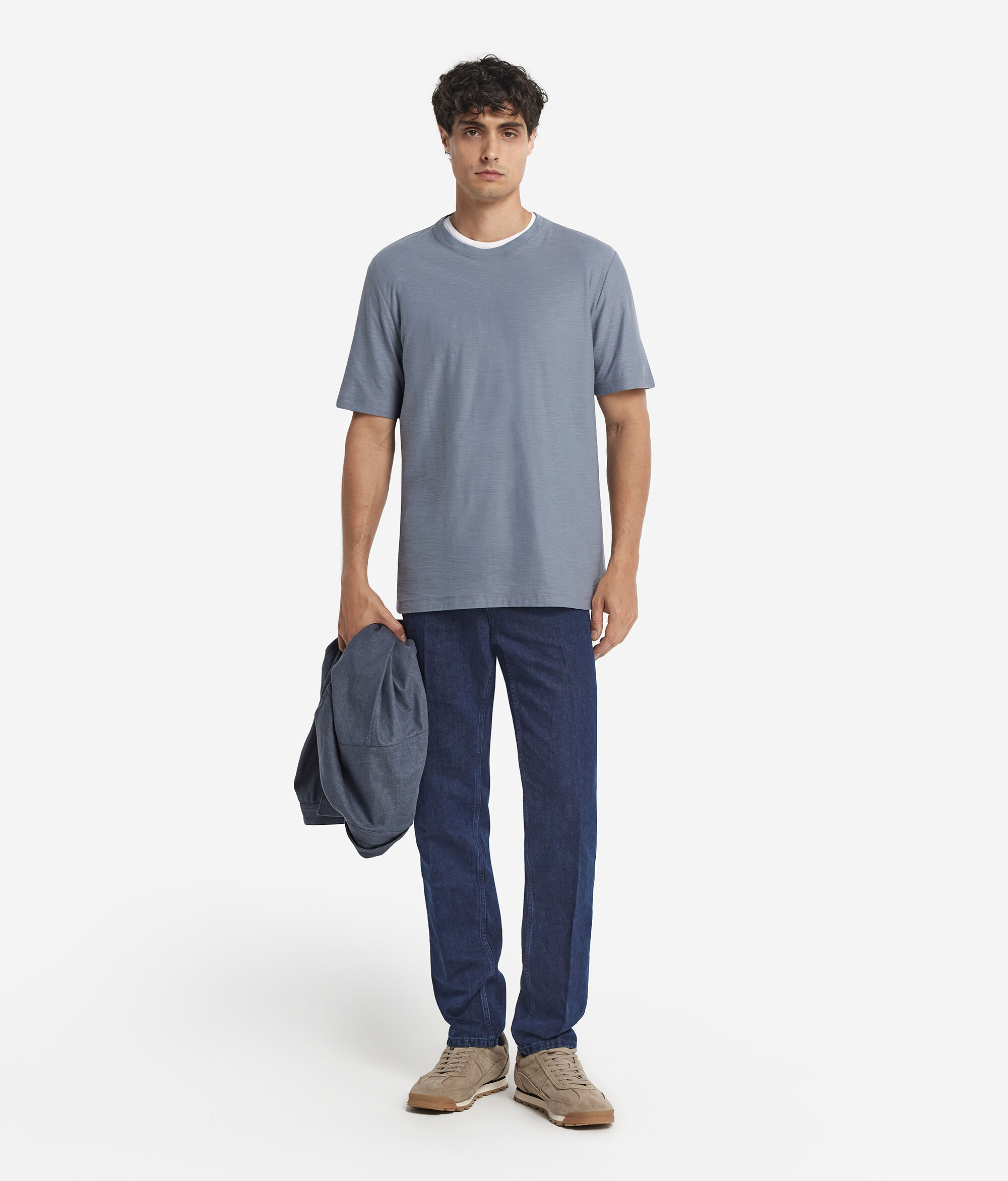 Short-Sleeved Twist-Stitch T-Shirt