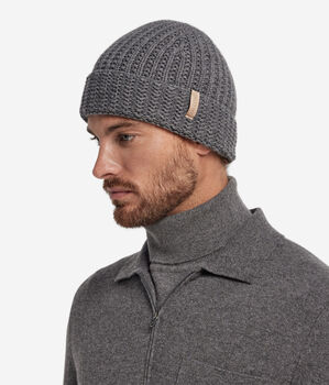 カシミヤ パターンリブ ベレー