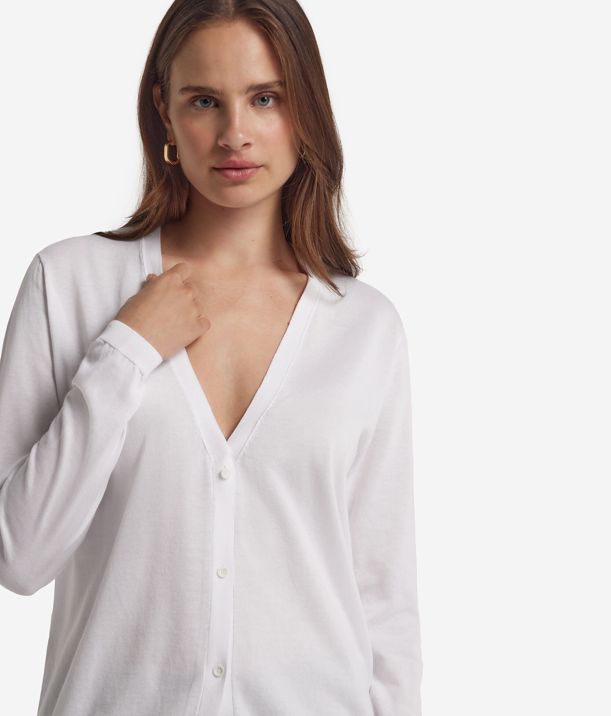 Cardigan Maniche Lunghe in Cotone Fresh