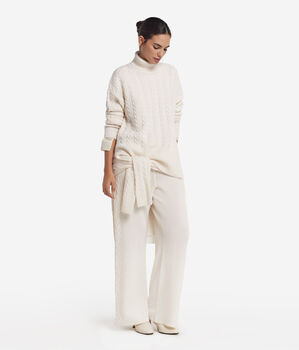 Ultrasoft Cashmere cable stitch turtleneck