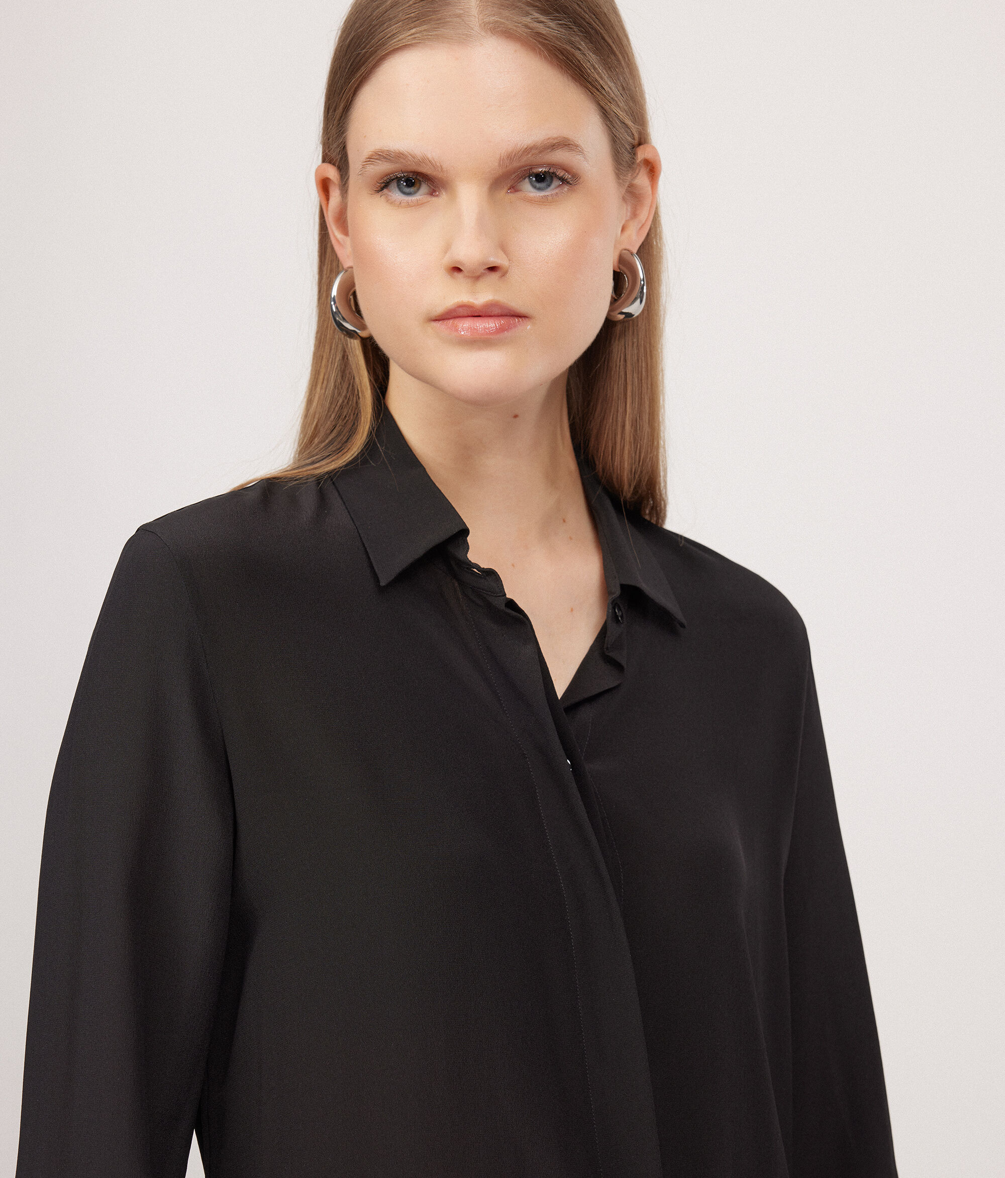 Camicia in Seta con Colletto