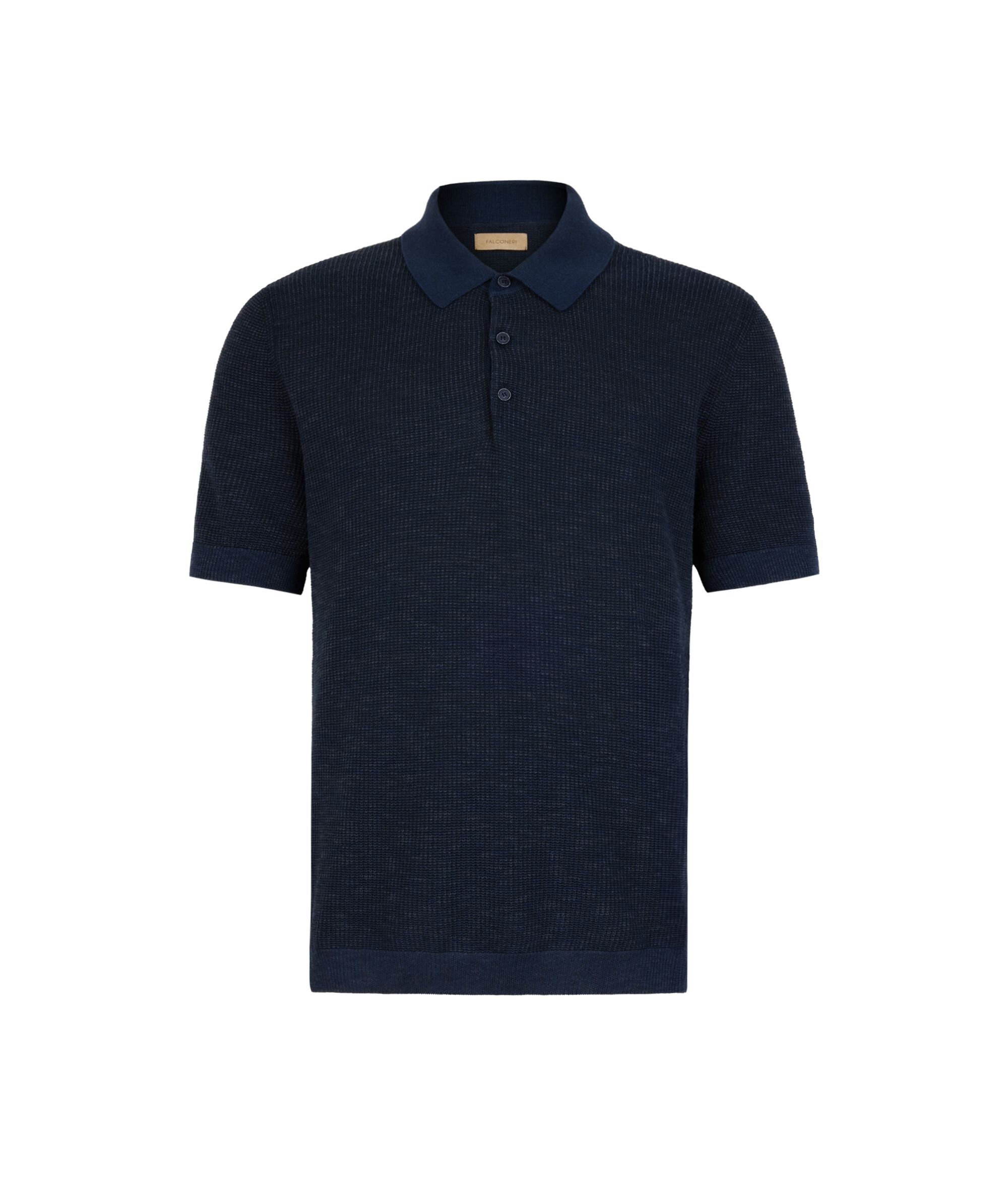 Polo majica s waffle pletivom od pamuka