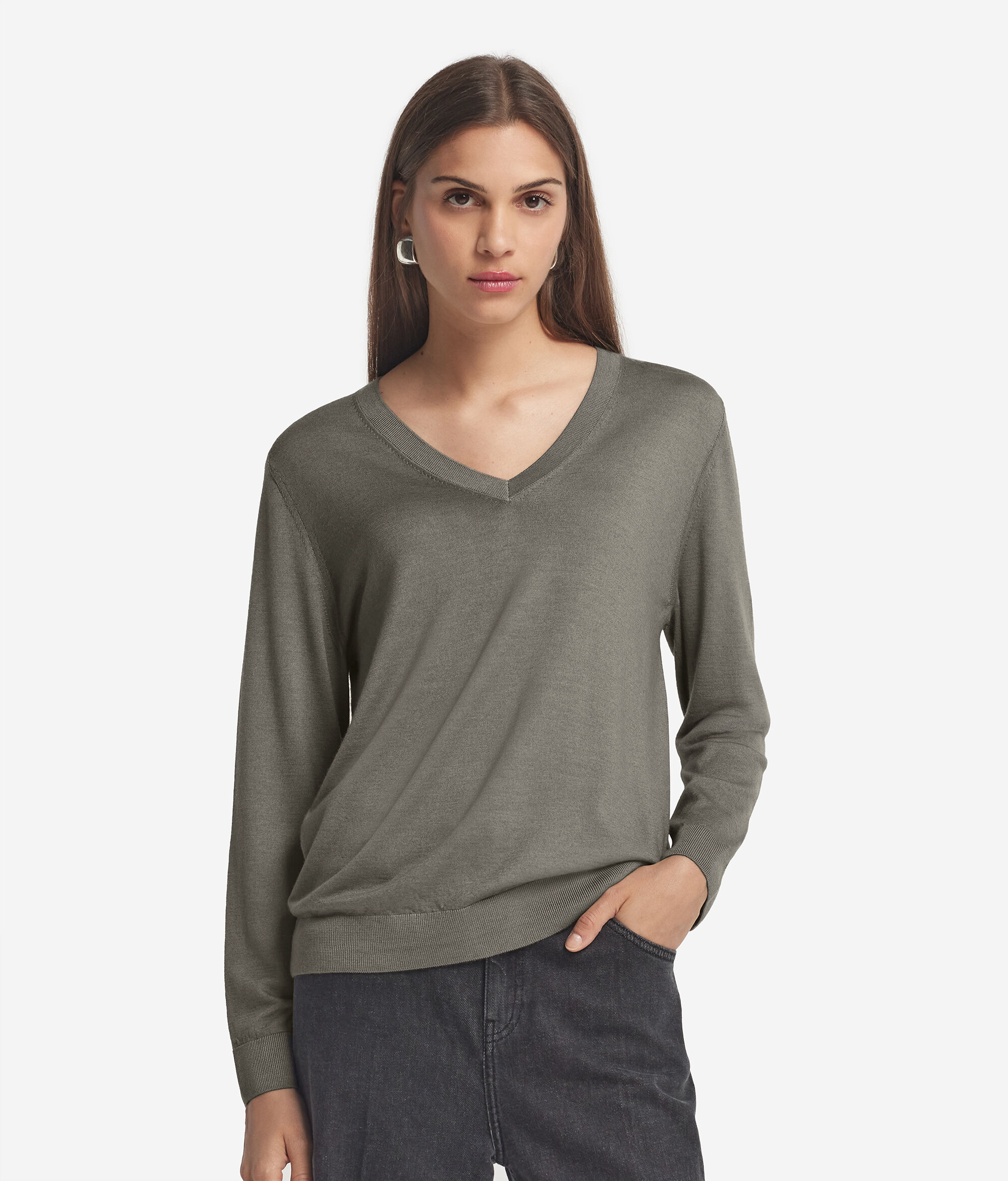 Μπλούζα με Ντεκολτέ V από Ultrafine Cashmere