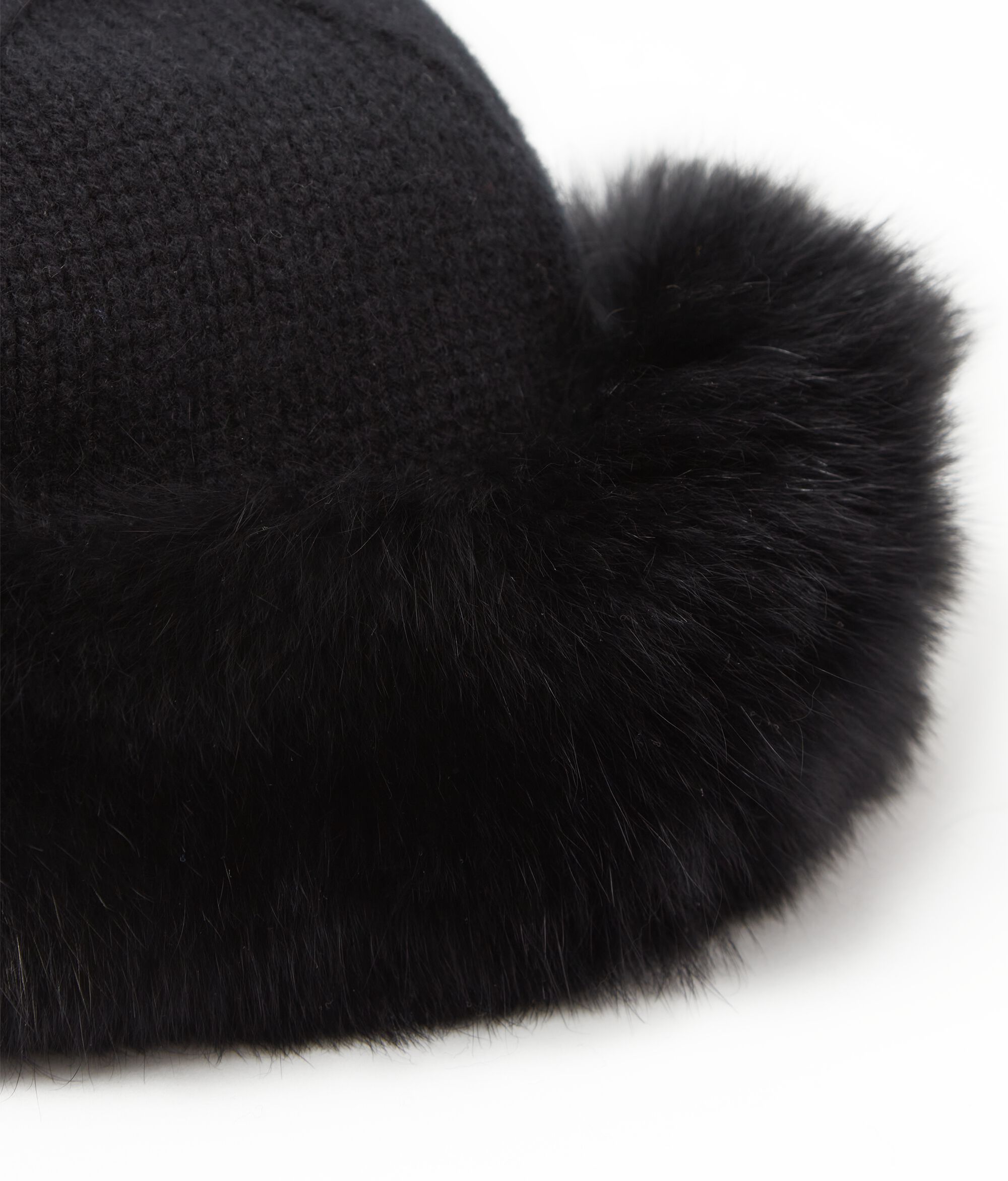 Καπέλο από Cashmere και Γούνα