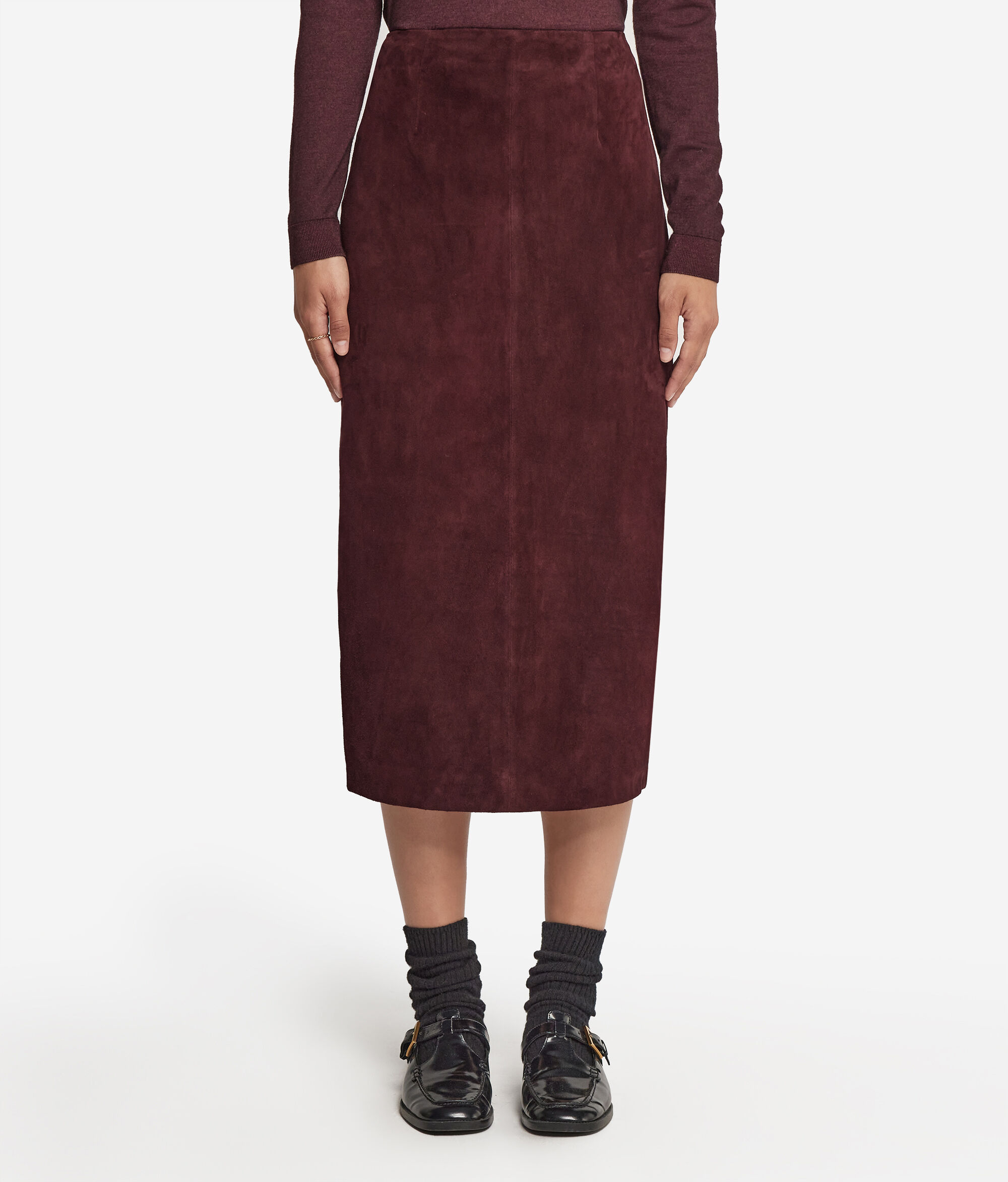 Юбка из замши