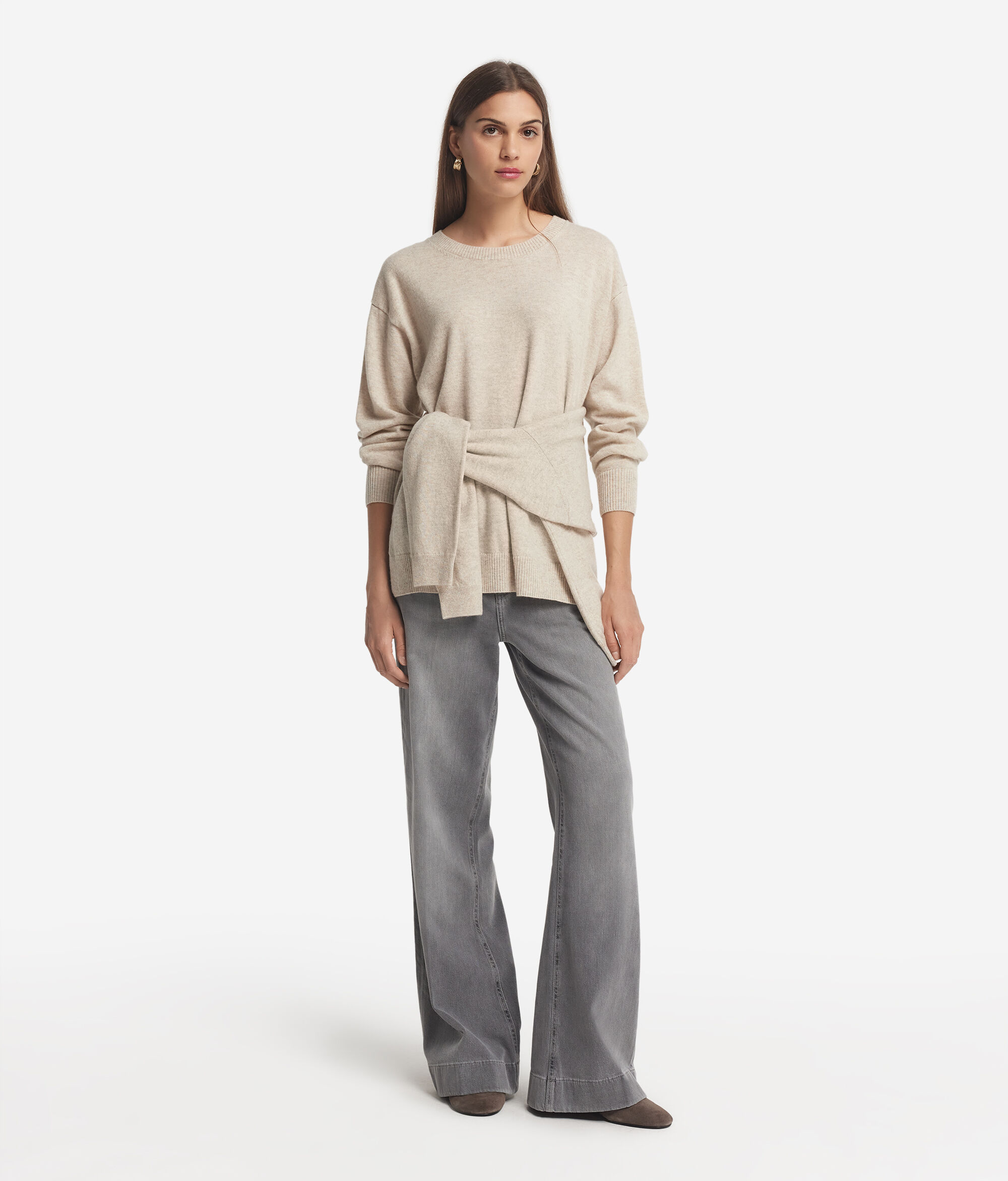 Ultrasoft Cashmere jumper with slits