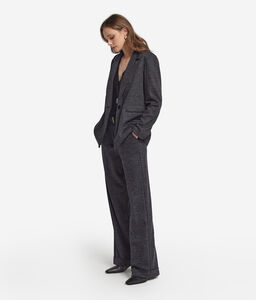 Giacca in lana spinata - BLUE