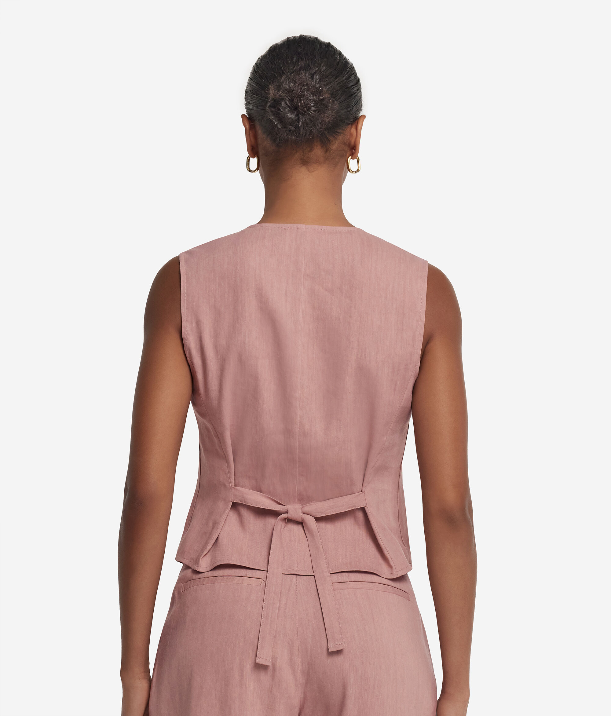 Linen and Viscose Gilet
