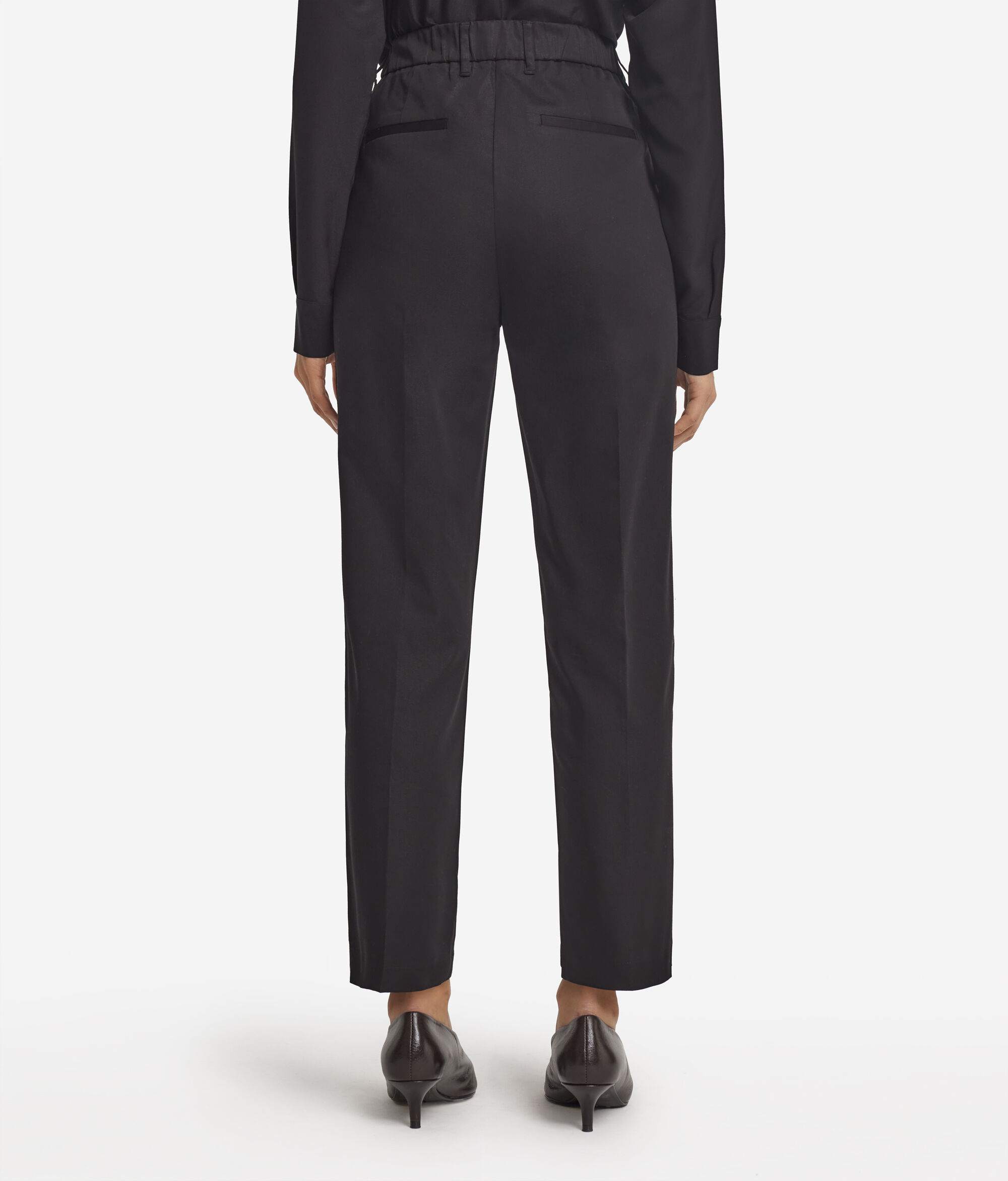 Зауженные брюки из хлопка