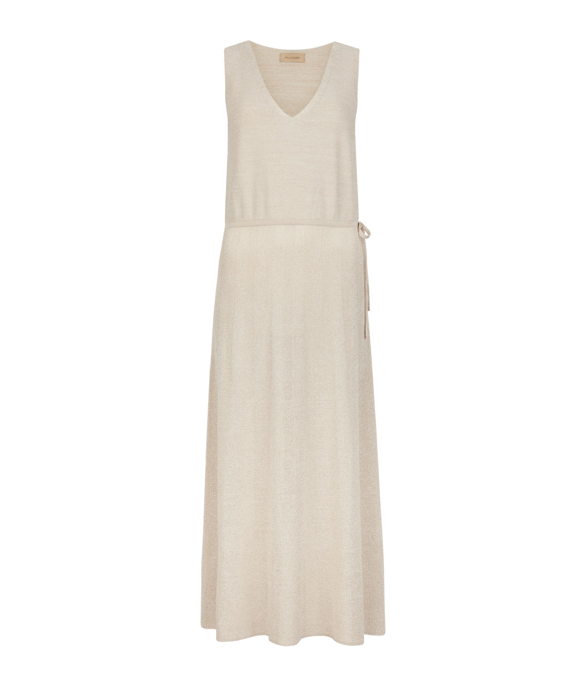 Kleid mit Lamé-Rippverarbeitung