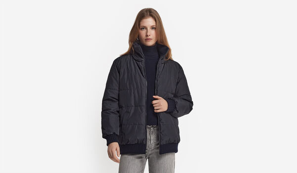 Cashmere Tricot Reversible Down Jacket