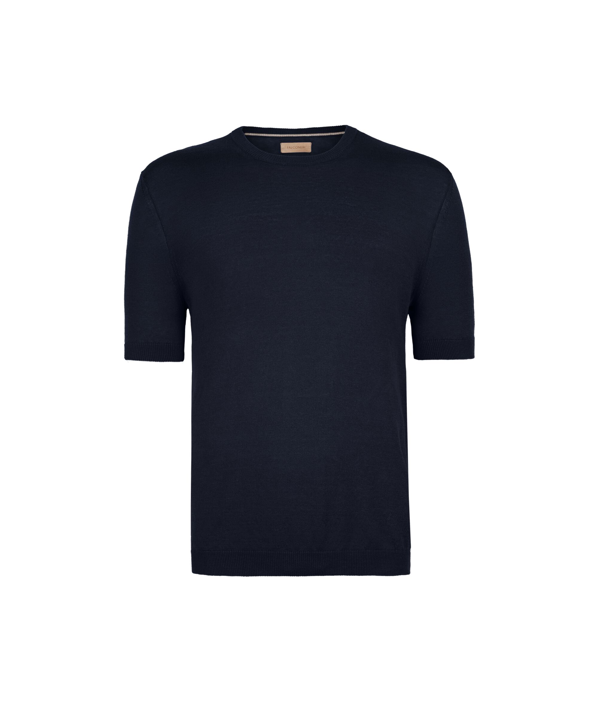 T-shirt em Linho e Algodão
