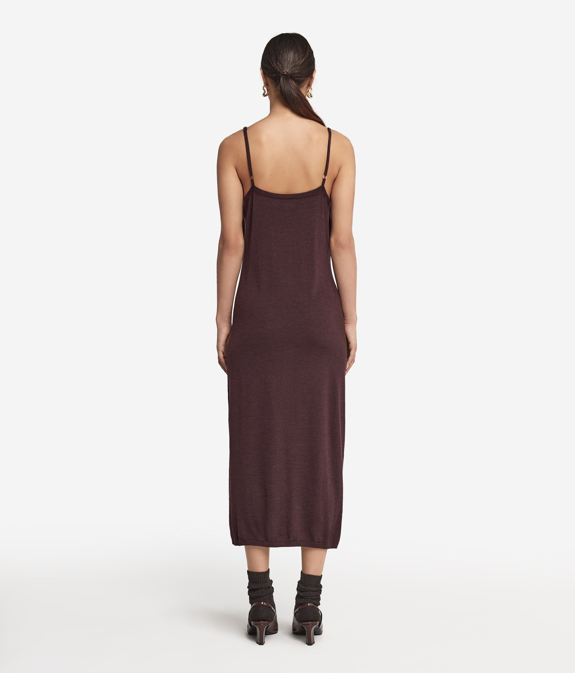Vestido com Efeito Saiote em Ultrafine Cashmere