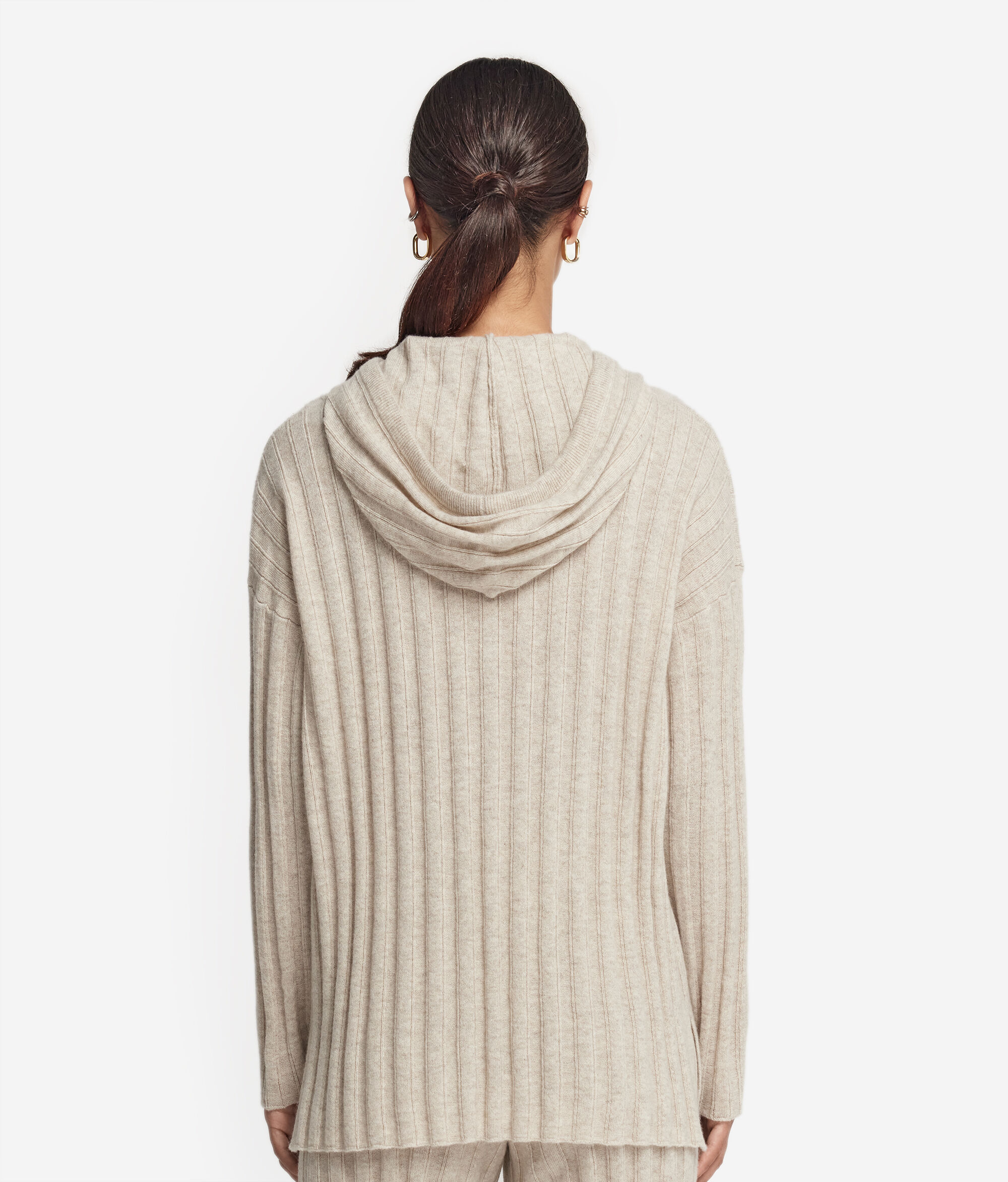 Geripptes Sweatshirt aus Kaschmir Ultrasoft