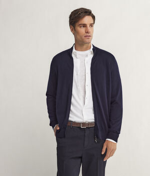 Càrdigan amb cremallera de Cashmere Ultrafine