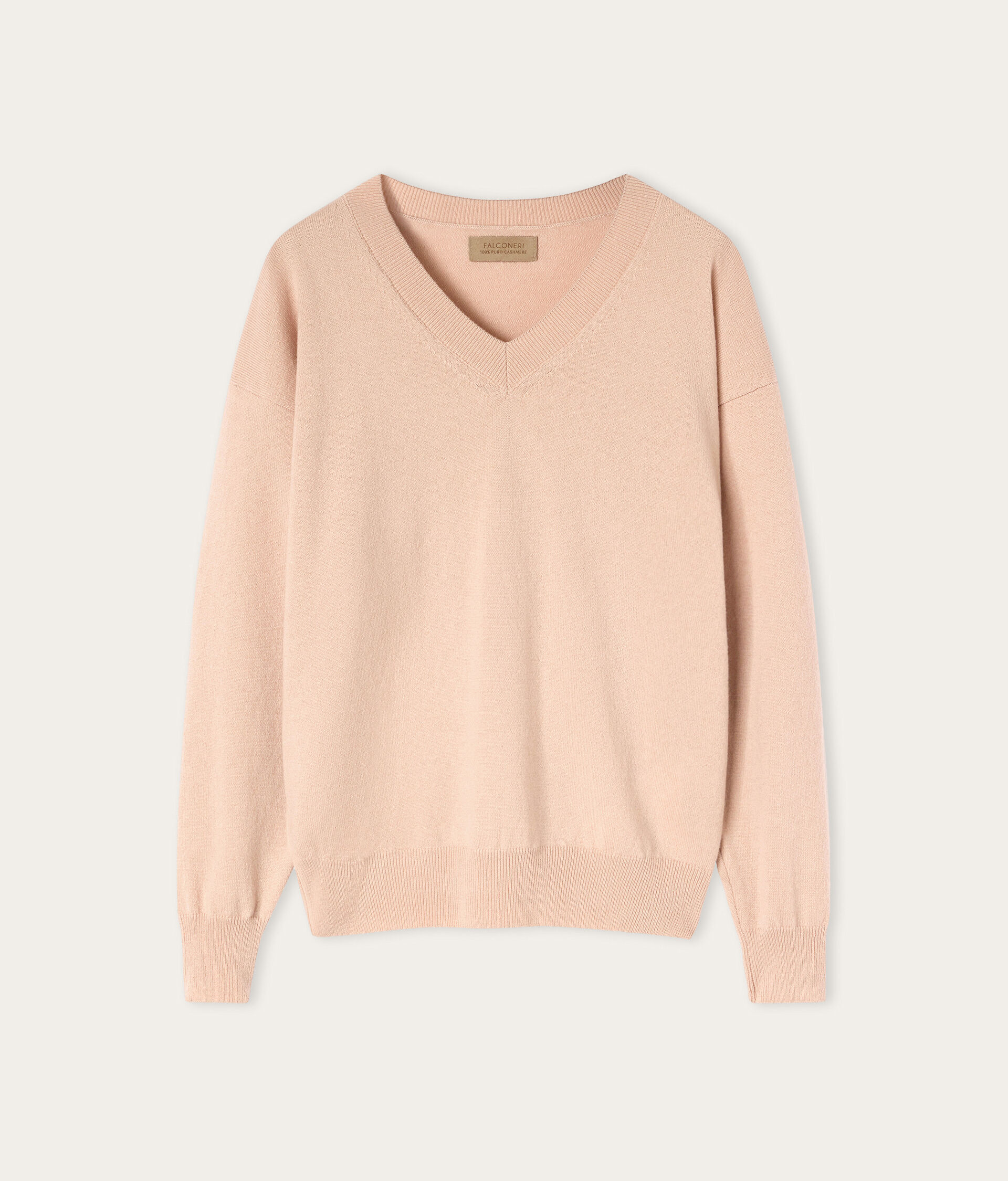 Svetřík s Výstřihem do V z Kašmíru Ultrasoft