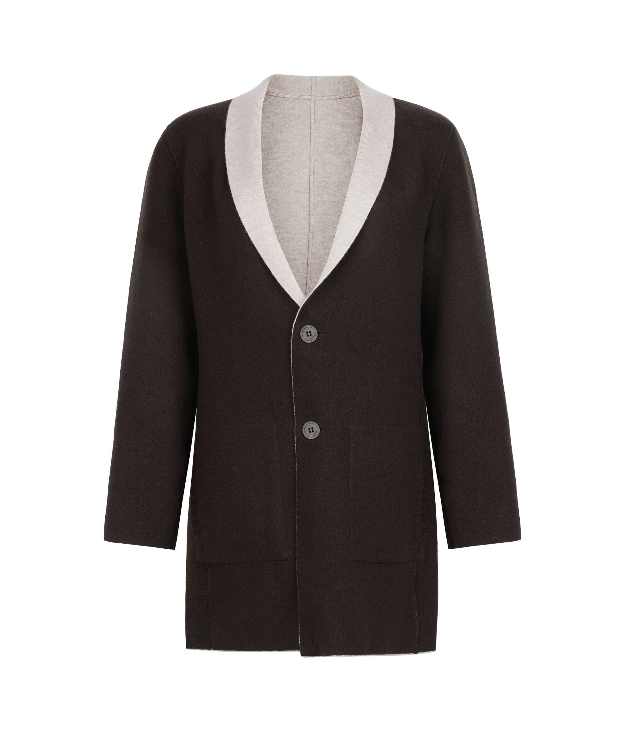 Wendemantel mit Knöpfen aus Kaschmir Ultrasoft