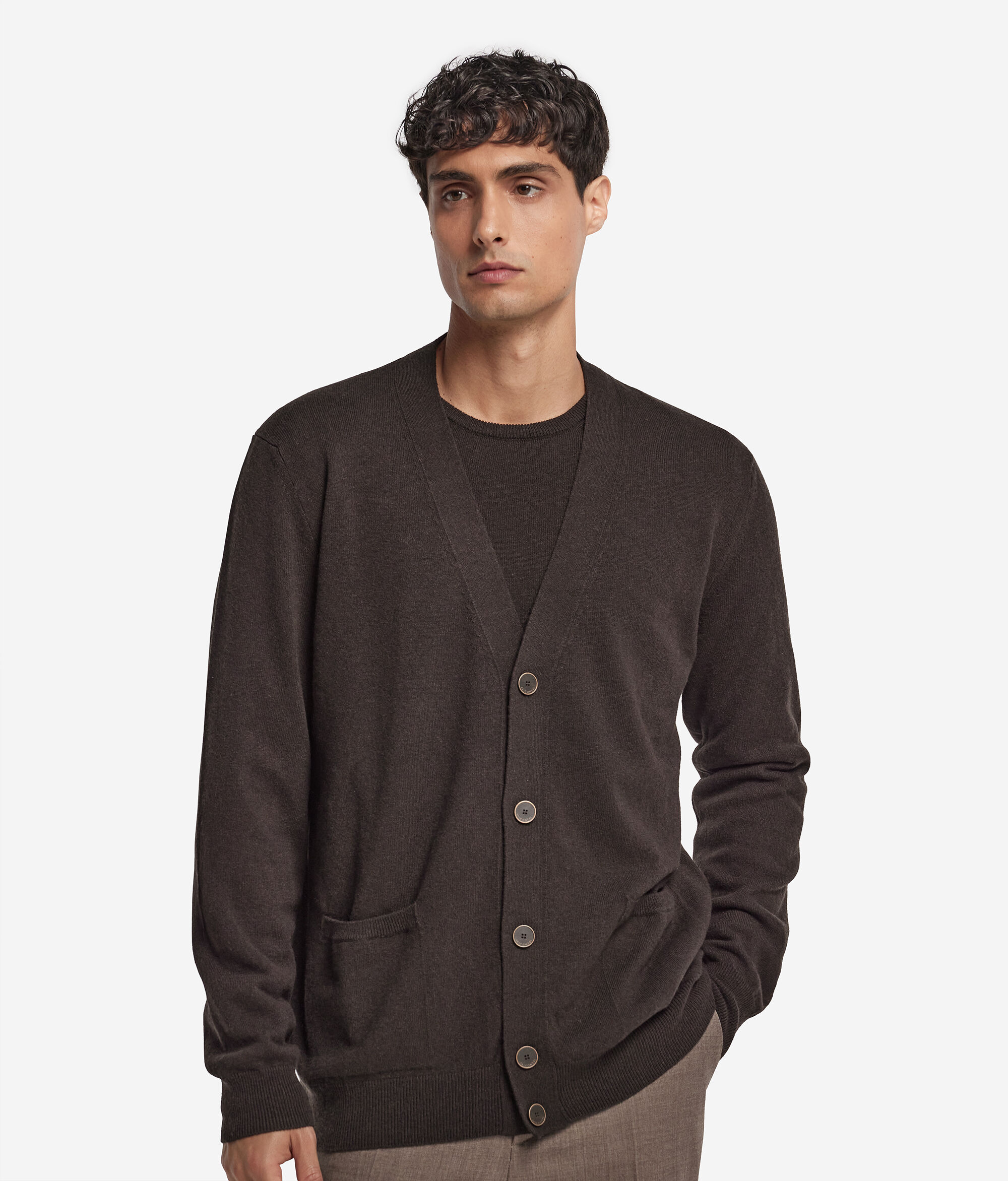 Cardigan cu nasturi din Cașmir Ultrasoft