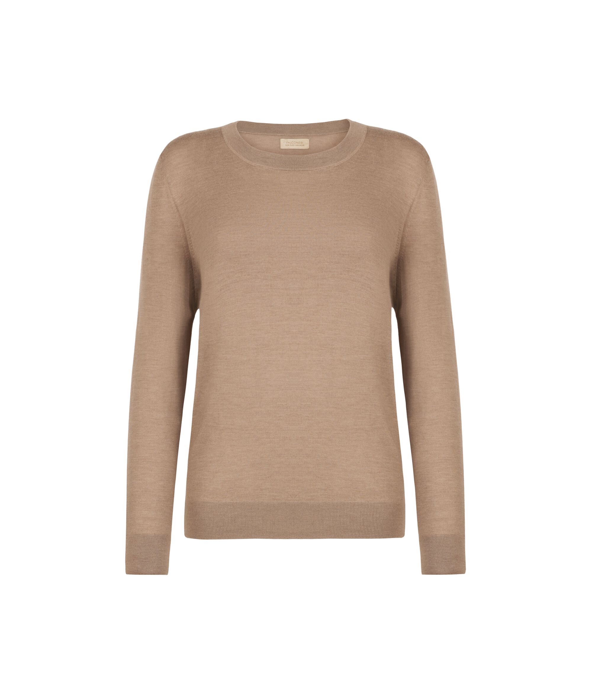 Jersey de cuello redondo en cashmere Ultrafine