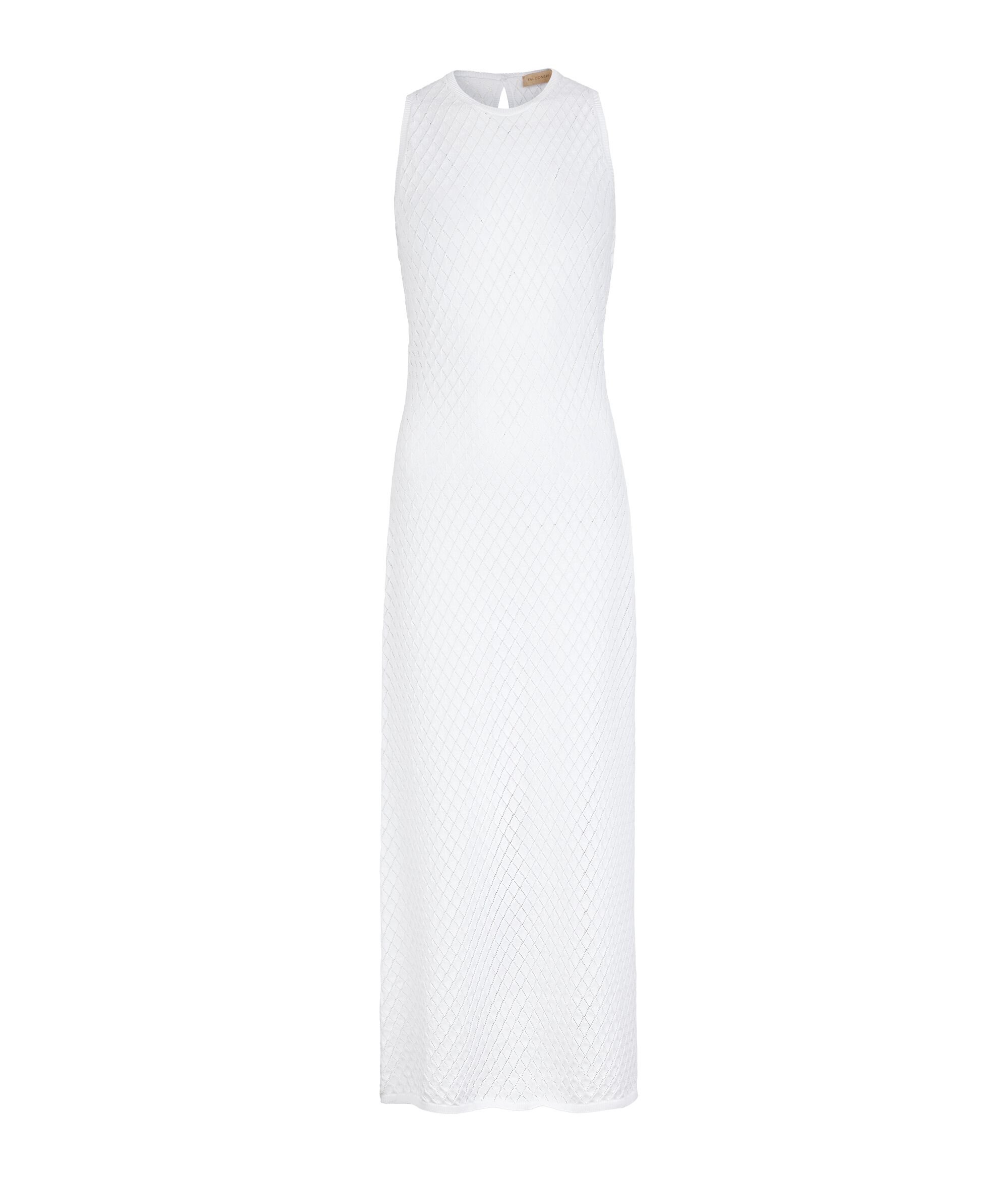 Φόρεμα με διάτρητη πλέξη ρόμβο