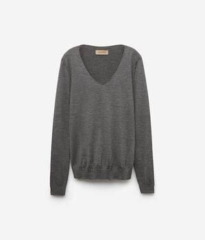 Maglia Scollo V in Cashmere Ultrafine